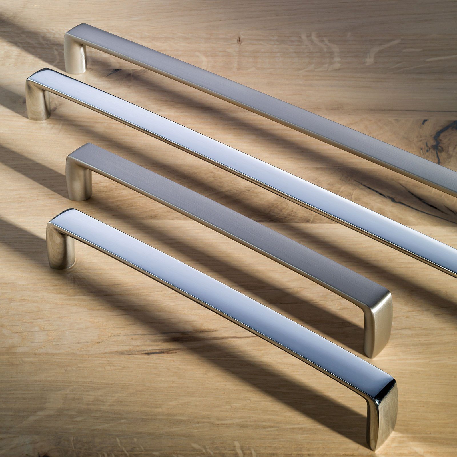 SO-TECH® Möbelgriff Bügelgriff MUREL BA 160 - 320 mm, inkl. Schrauben (1-St), BA 320 mm Chrom poliert von SCHÜCO ALU COMPETENCE