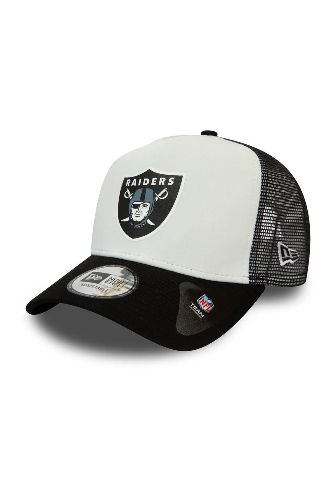 New Era Trucker Cap New Era Team Colour Block Trucker Cap OAKLAND RAIDERS Weiß Schwarz