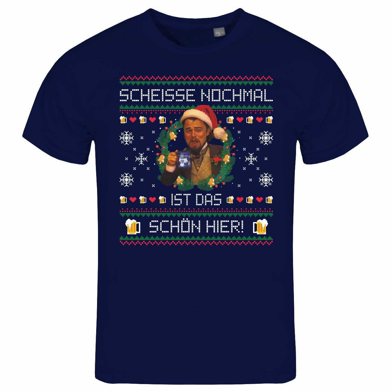 Print-Shirt Herren T-Shirt Scheiße nochmal ist das schön hier