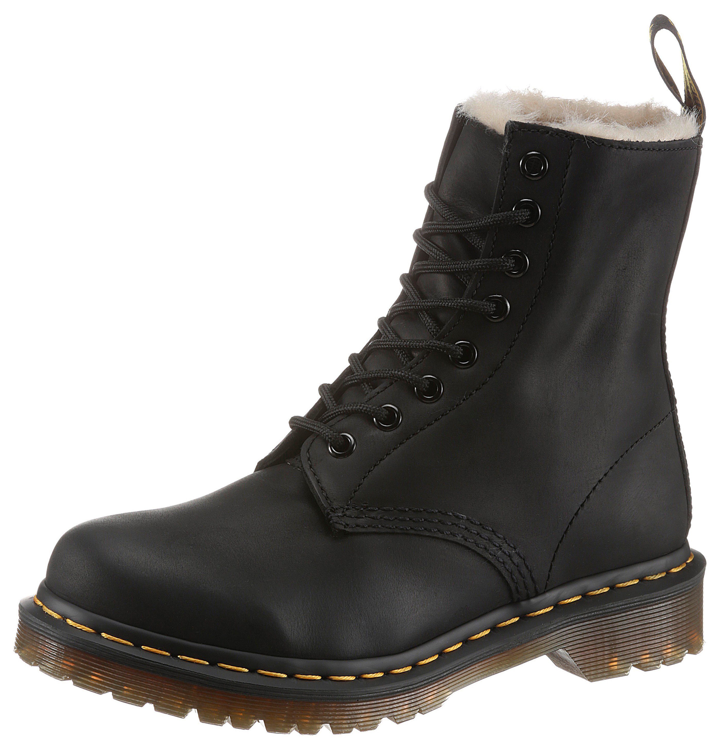 DR. MARTENS 1460 Serena Schnürboots Chunky Boots, Plateau Schuh, Boots mit Warmfutterausstattung