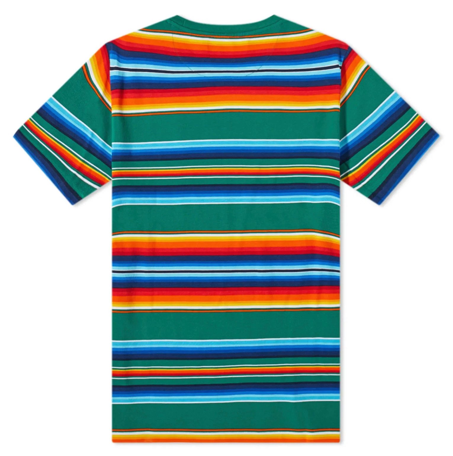 Polo Ralph Lauren T-Shirt Retro Streifen Desert Awning Stripe Forest Color-Blocking-Streifen mit aufgedrucktem Markenlogo