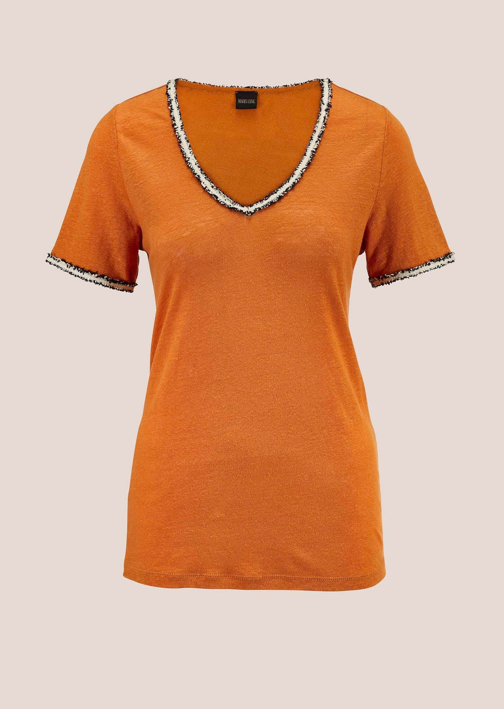 Kurzarmshirt Trendiges Kurzarm-Shirt, V-Ausschnitt