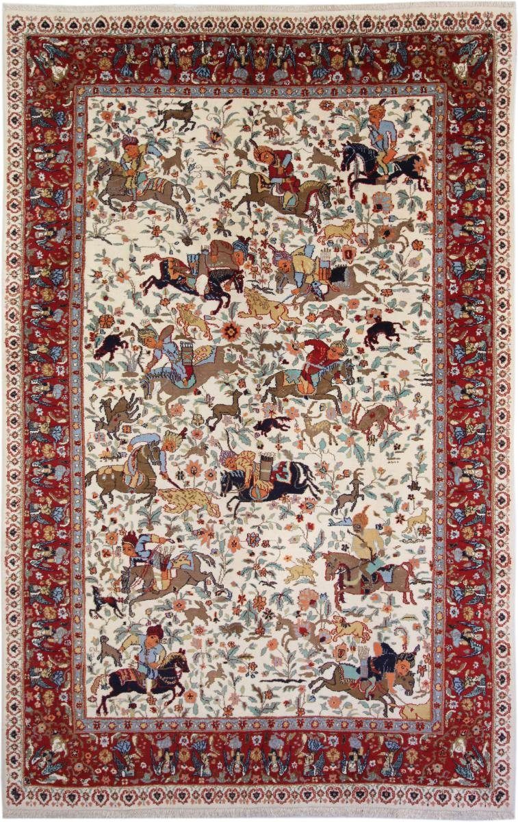 Orientteppich Khorasan 194x307 Handgeknüpfter mm Höhe: Trading, Orientteppich rechteckig, Nain / 12 Perserteppich