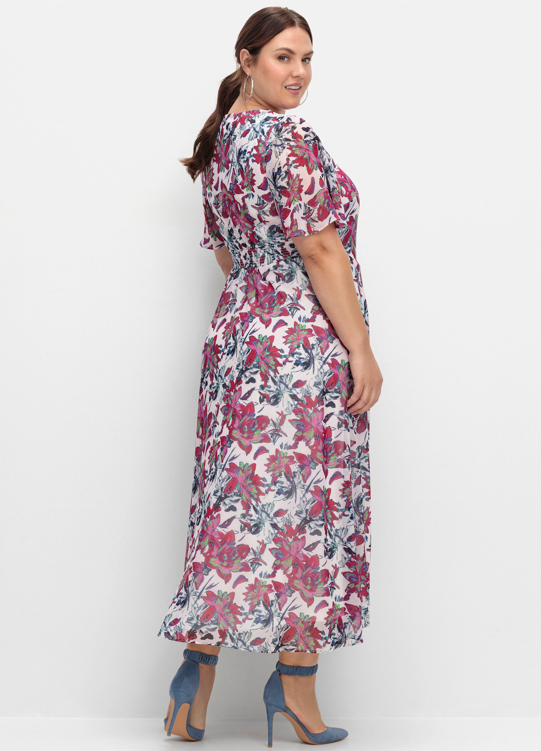 Sheego Etuikleid Chiffonkleid günstig online kaufen