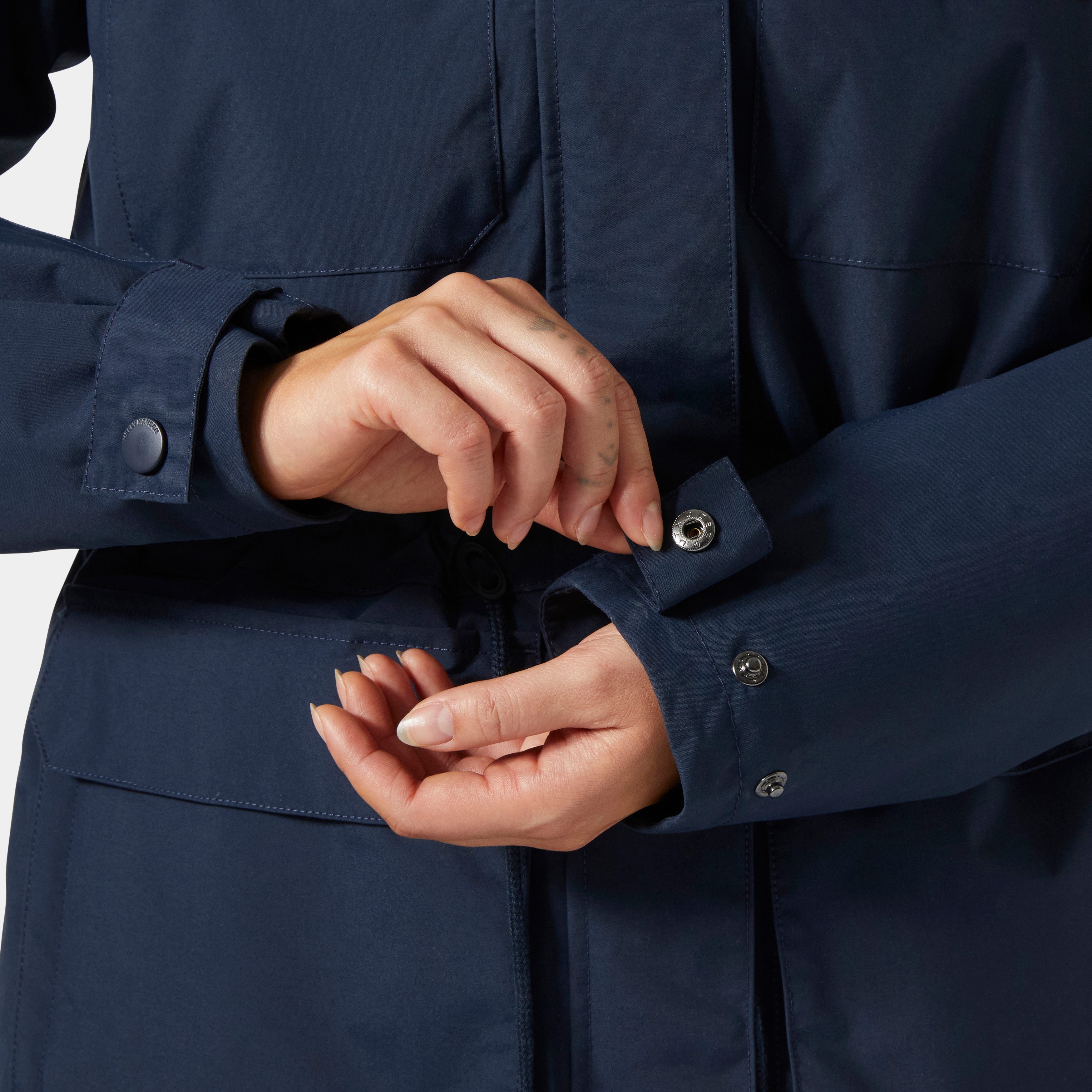 Helly Hansen Funktionsmantel W ESCAPE INS PARKA mit Kapuze, hüftbedeckende Länge, wasserdicht, winddicht, atmungsaktiv – Bild 3 von 5