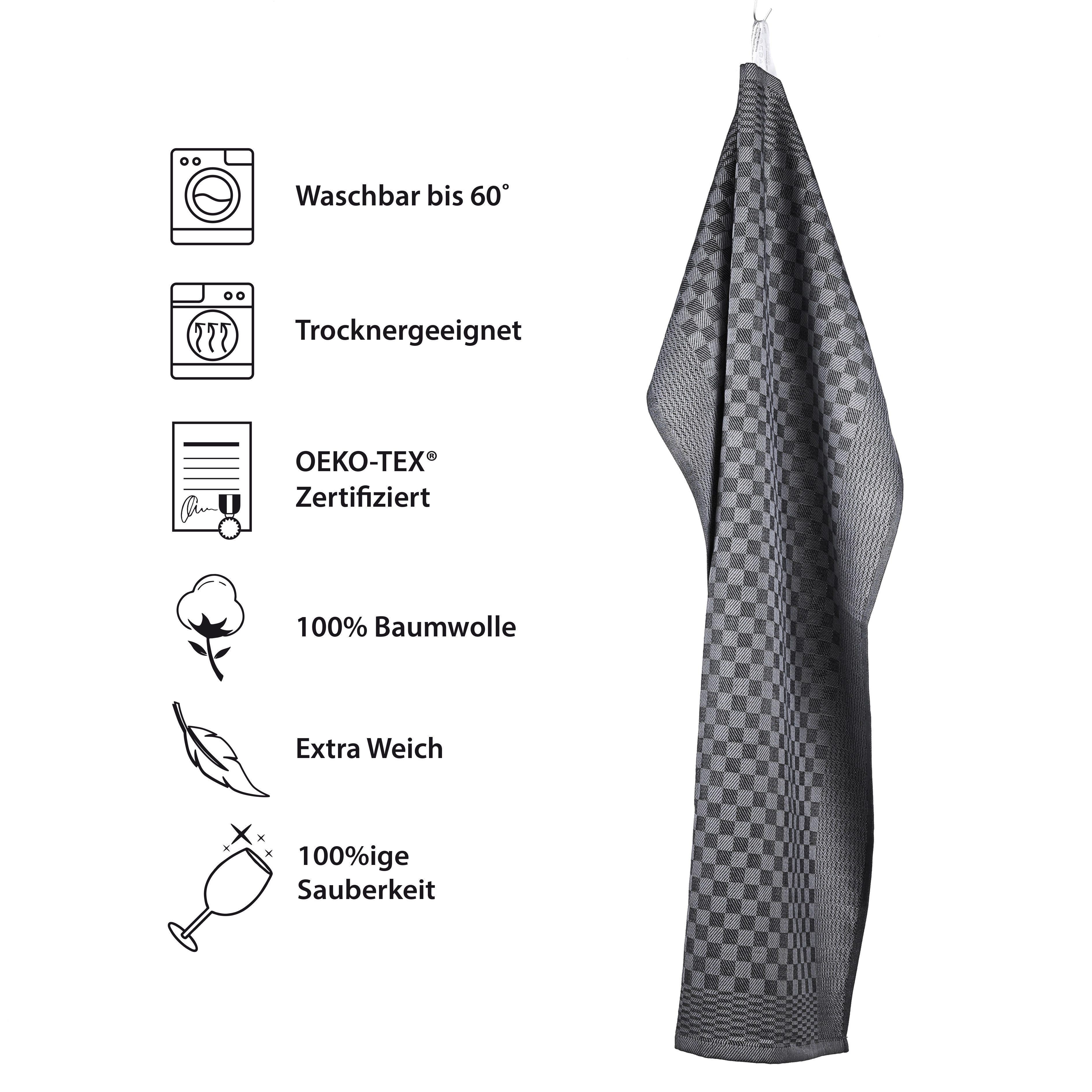 Vaily Geschirrtuch Premium Geschirrtücher aus 100% Baumwolle super Saugstar günstig online kaufen