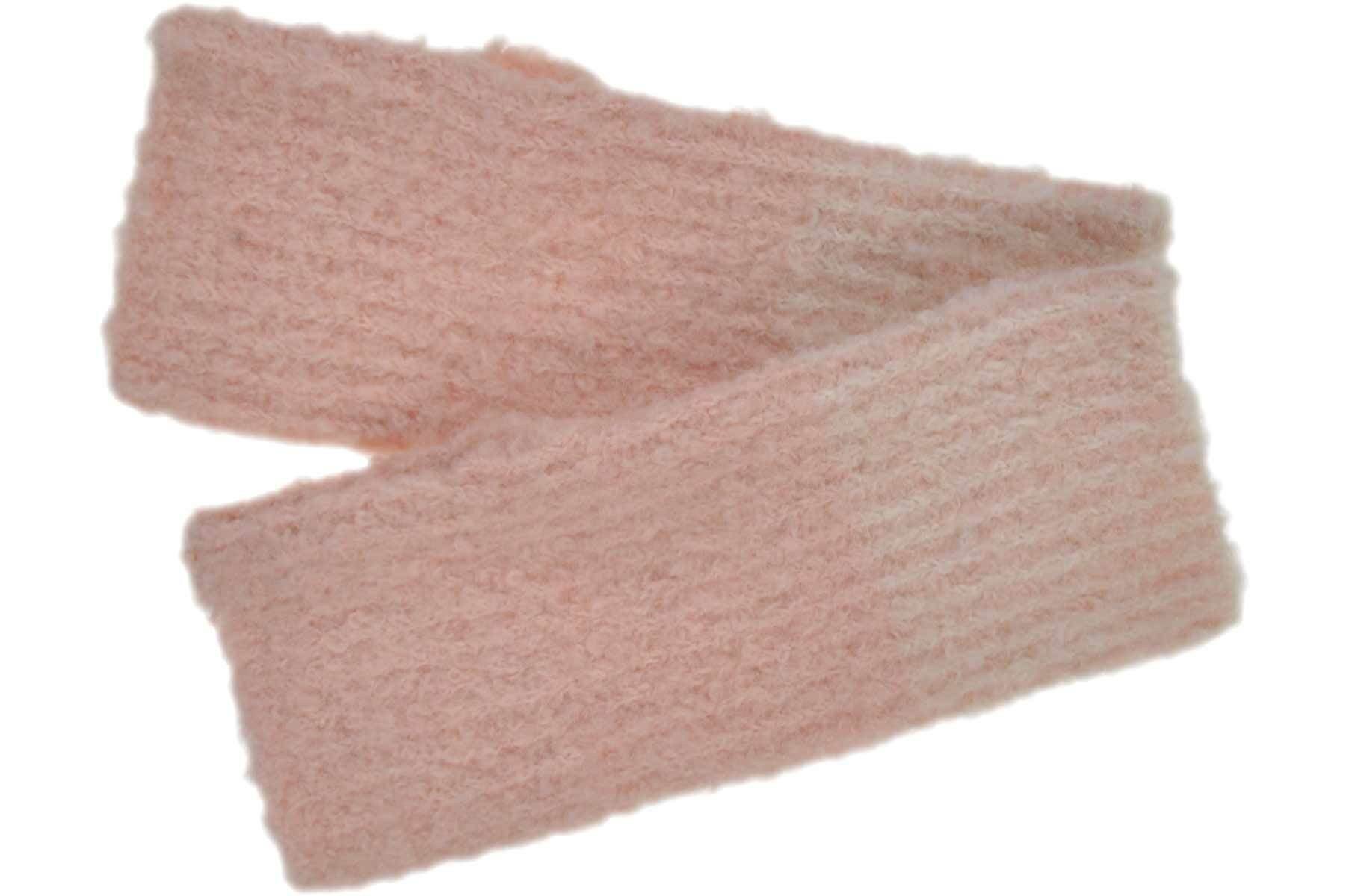 Seeberger Strickhandschuhe Stulpen in Bouclégarn mit gestreiftem Bündchen 19947-0