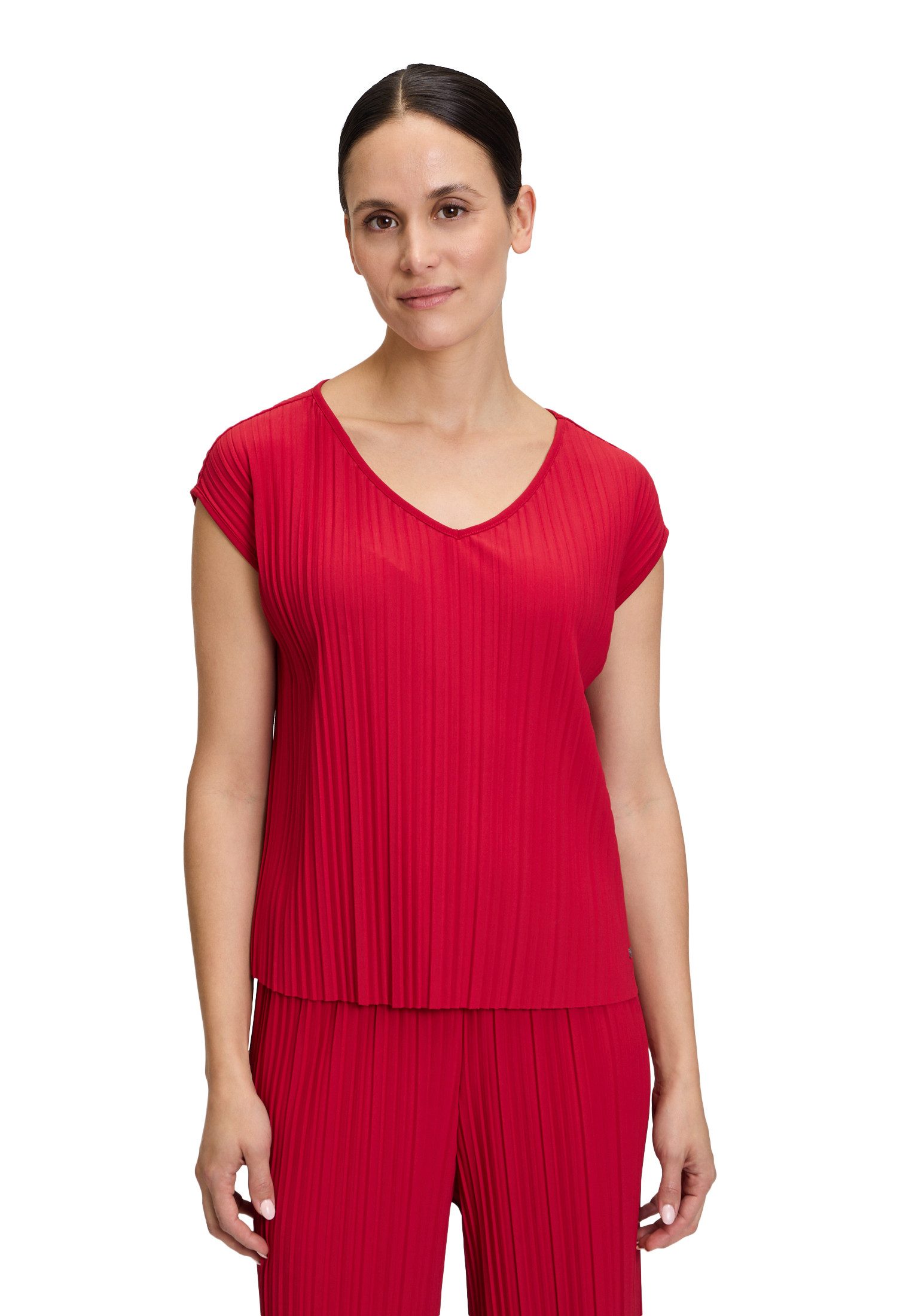 T-Shirt Betty & Co Damen Casual-Shirt mit Plissee