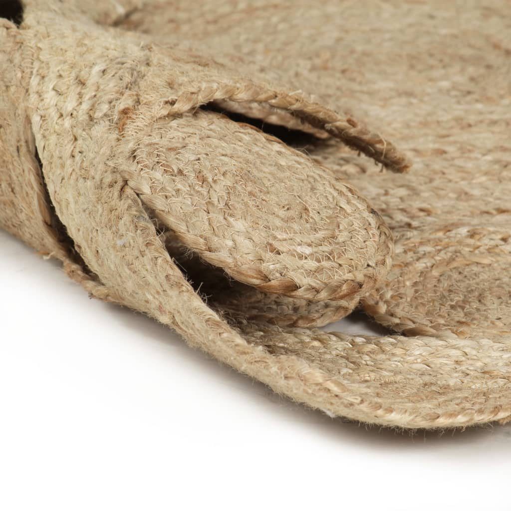 Teppich vidaXL Teppich Handgefertigt Geflochten Jute Wohnzimmer Kurzflor vidaXL 90/120/150cm