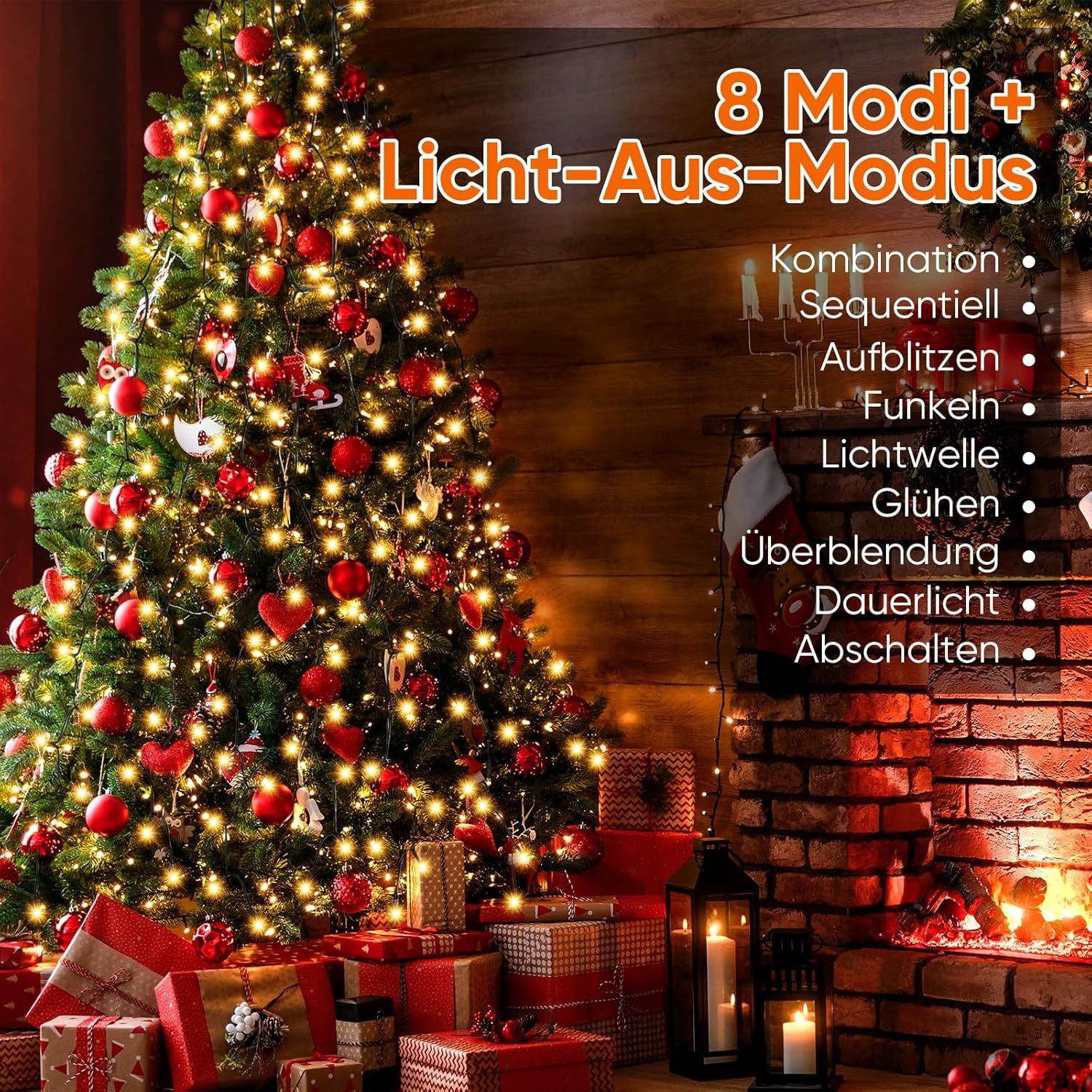 Salcar LED-Lichterkette LED Lichterkette Weihnachtsbaum mit günstig online kaufen