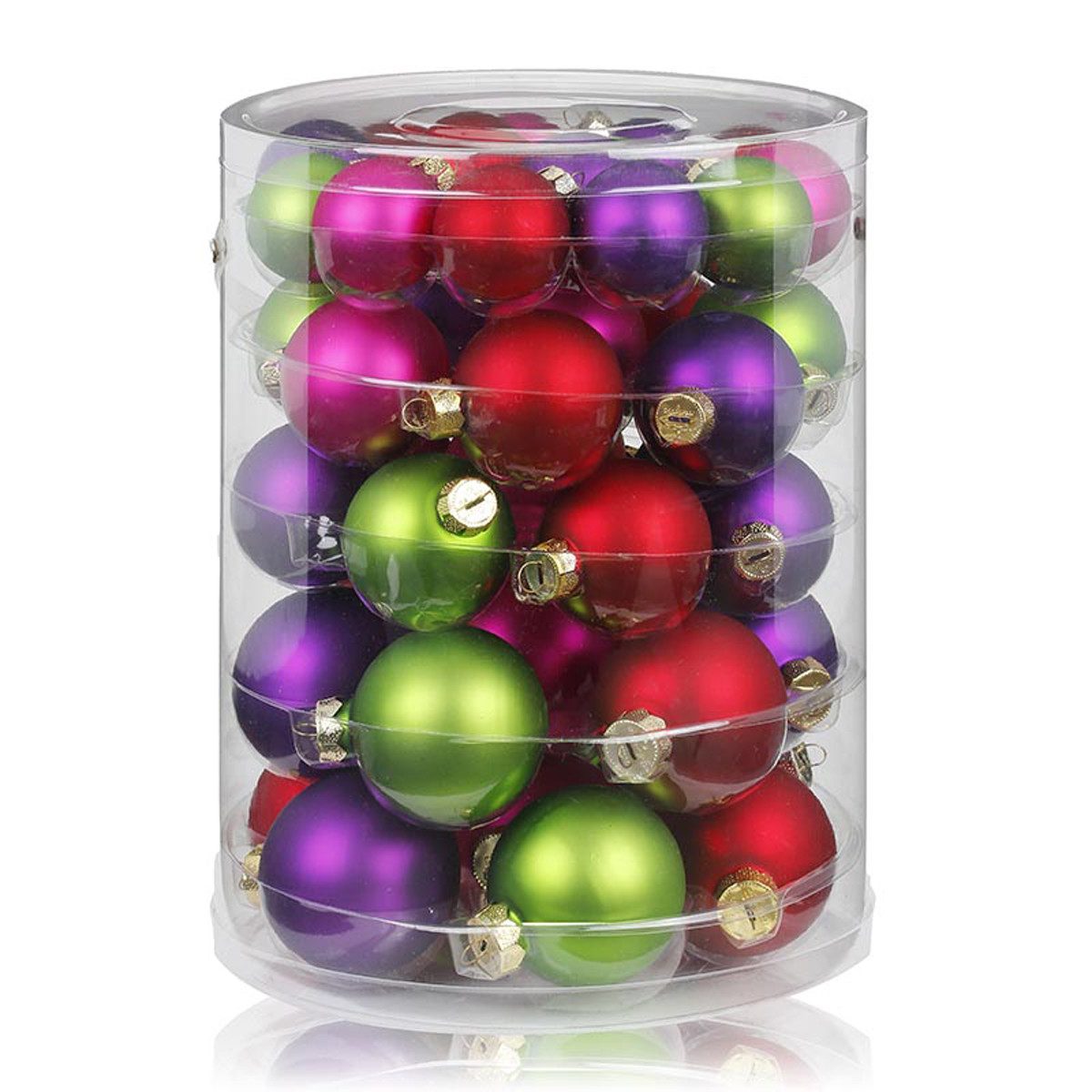 INGE-GLAS® Weihnachtsbaumkugel Новогодние шары Happy Xmas, Ø 4+5+6 cm, 44 Stüc