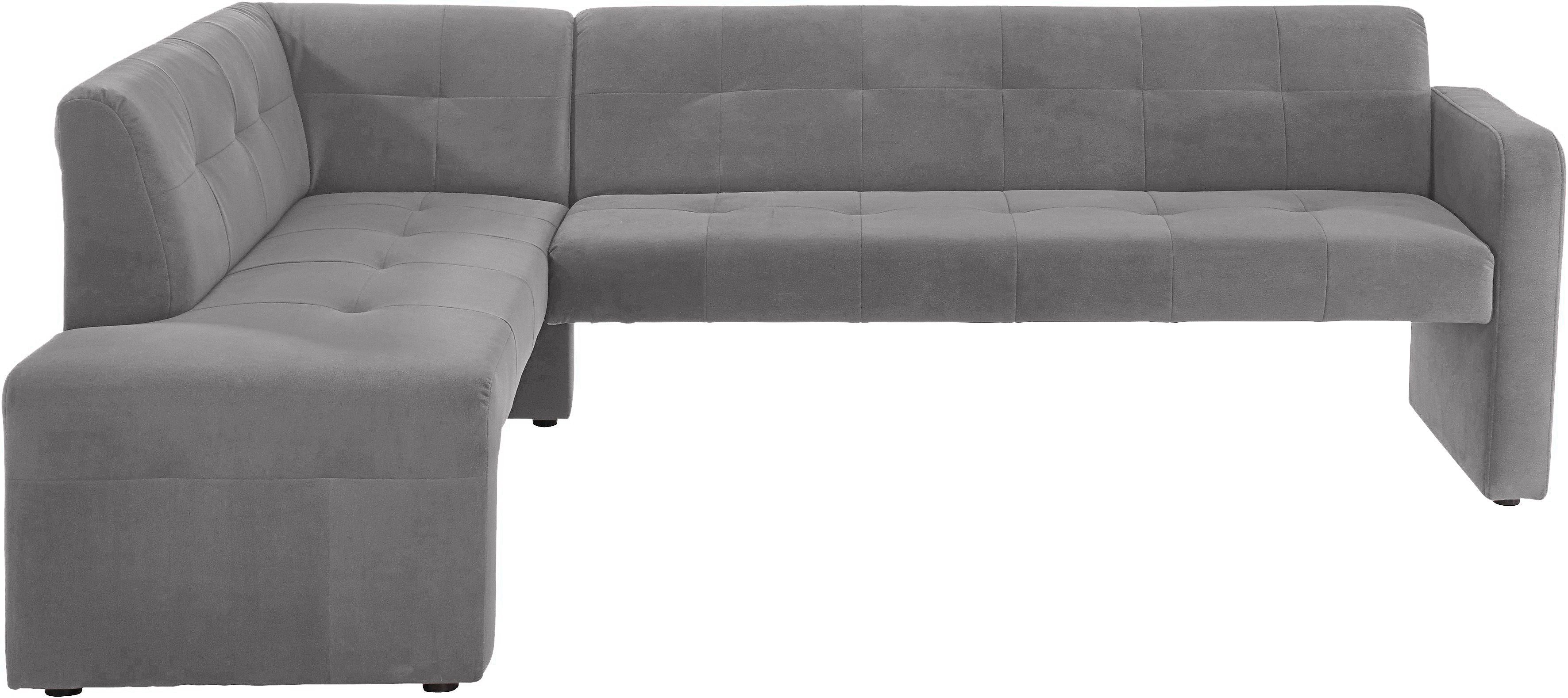 exxpo - sofa fashion Essbank Barista, bequem und elegant, hohe Bodenfreiheit, Eckbank Barista bequem und elegant, hochwertige Detailverarbeitung