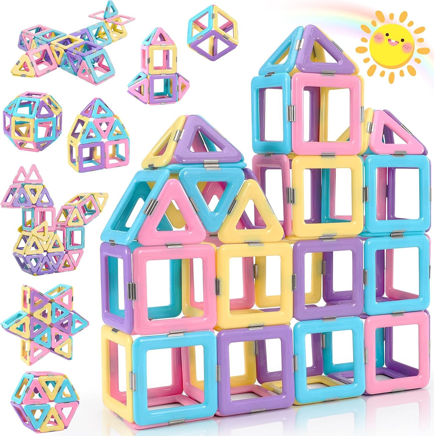POPOLIC Magnetische Bausteine, Magnetspielzeug Magneten Kinder günstig online kaufen