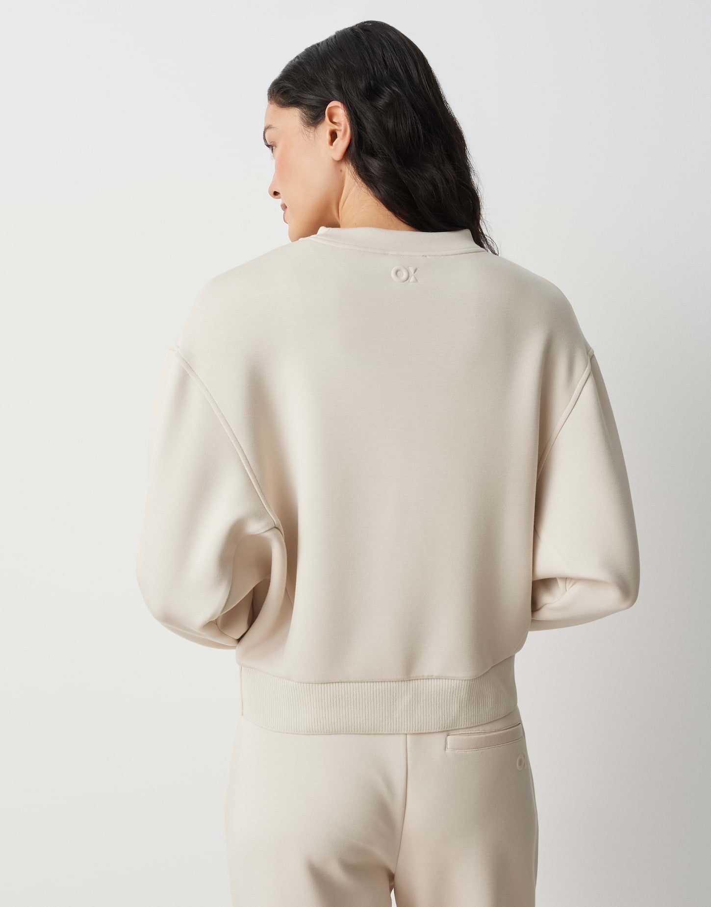 OPUS Sweatshirt GAIKITO im weichen Viskose Mix Weite Passform, schmal zulaufender Schnitt, langer Fledermausärmel