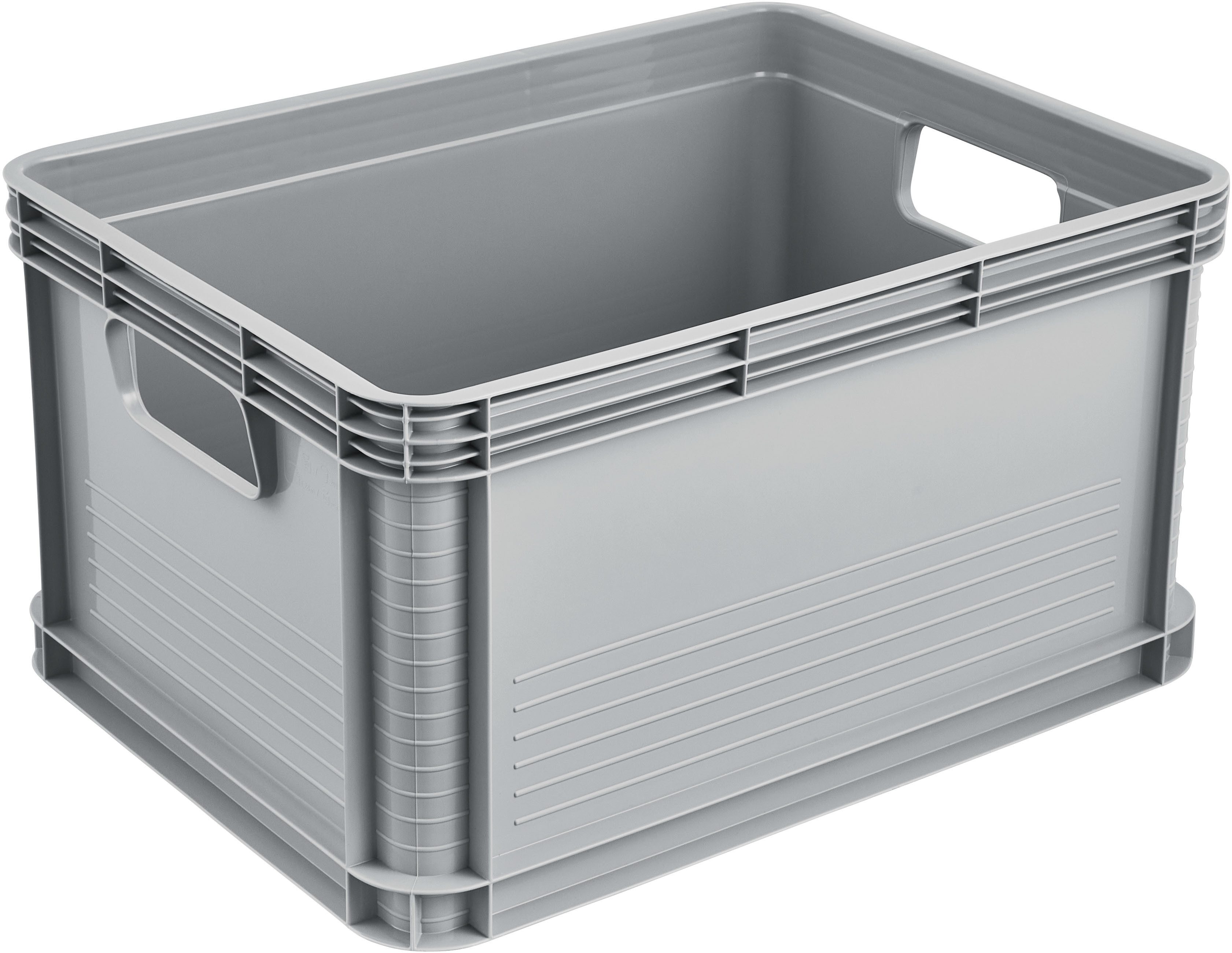 keeeper Transportbehälter Transportbox robert, 8er Set, 20 L, 40 x 30 x 22 cm, (Set, 8-St), säure- und laugenbeständig, 30 kg Tragkraft
