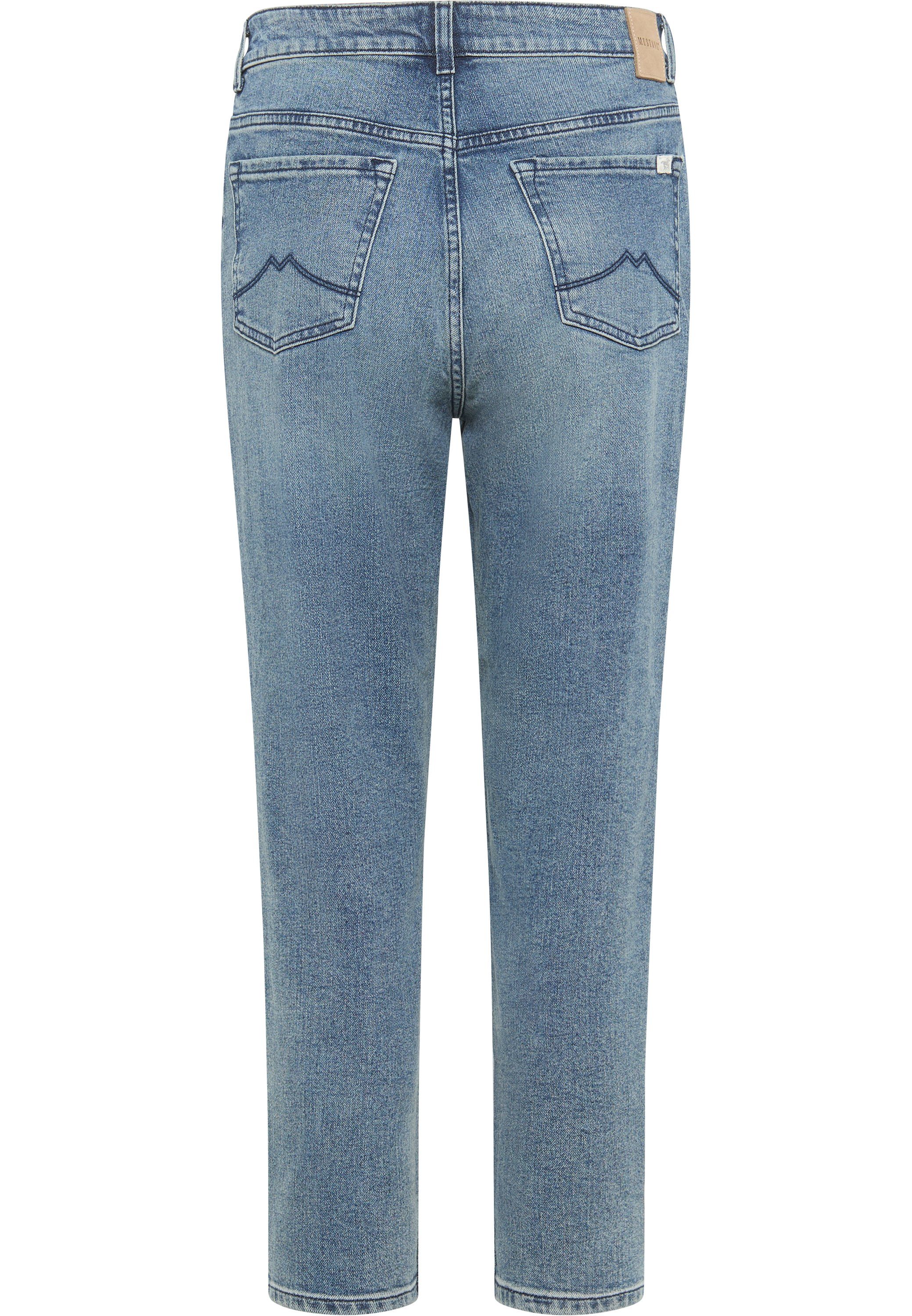 Style Tapered Charlotte mittelblau MUSTANG 5-Pocket-Jeans Mustang
