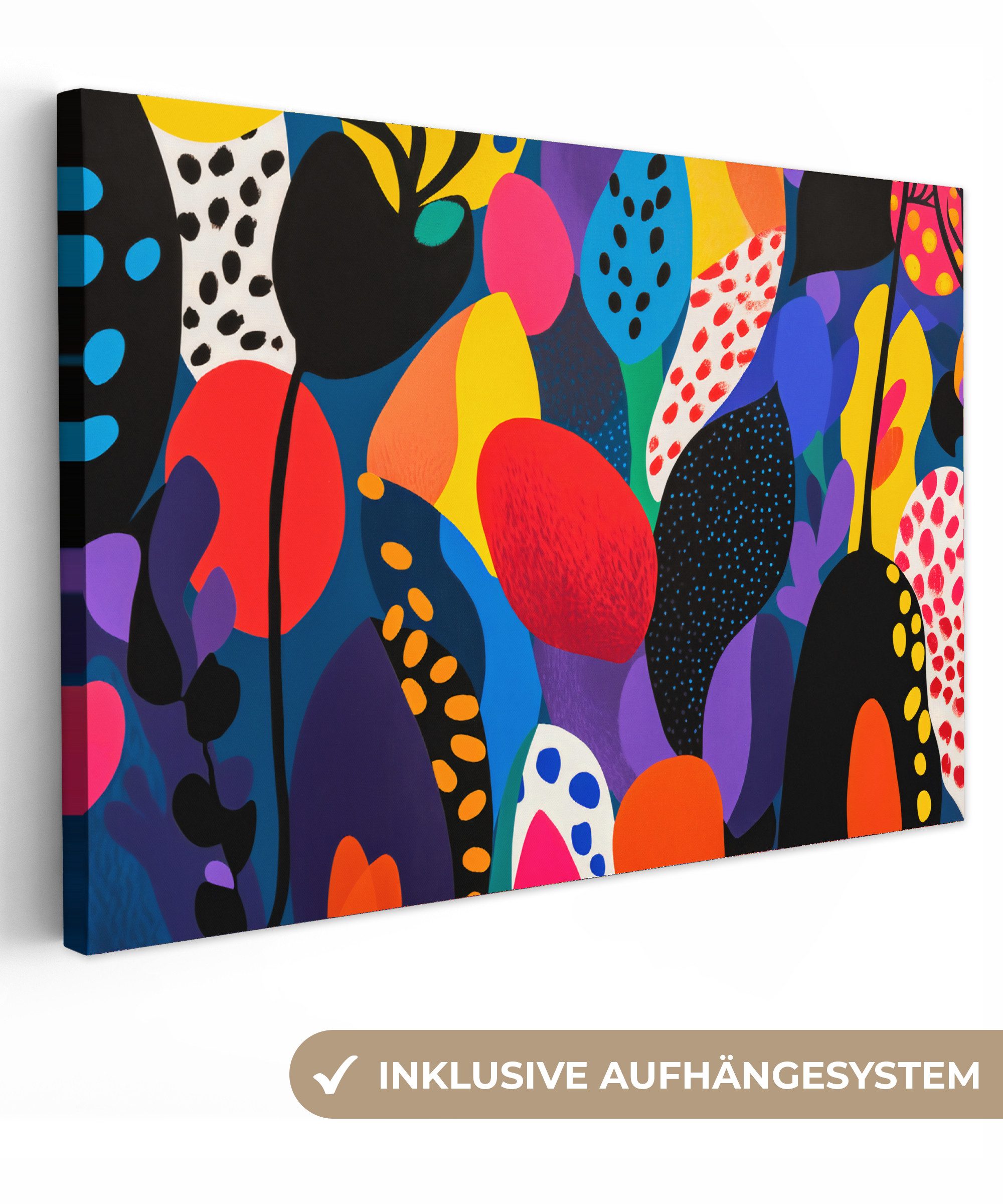 OneMillionCanvasses® Leinwandbild Blumen - Blätter - günstig online kaufen