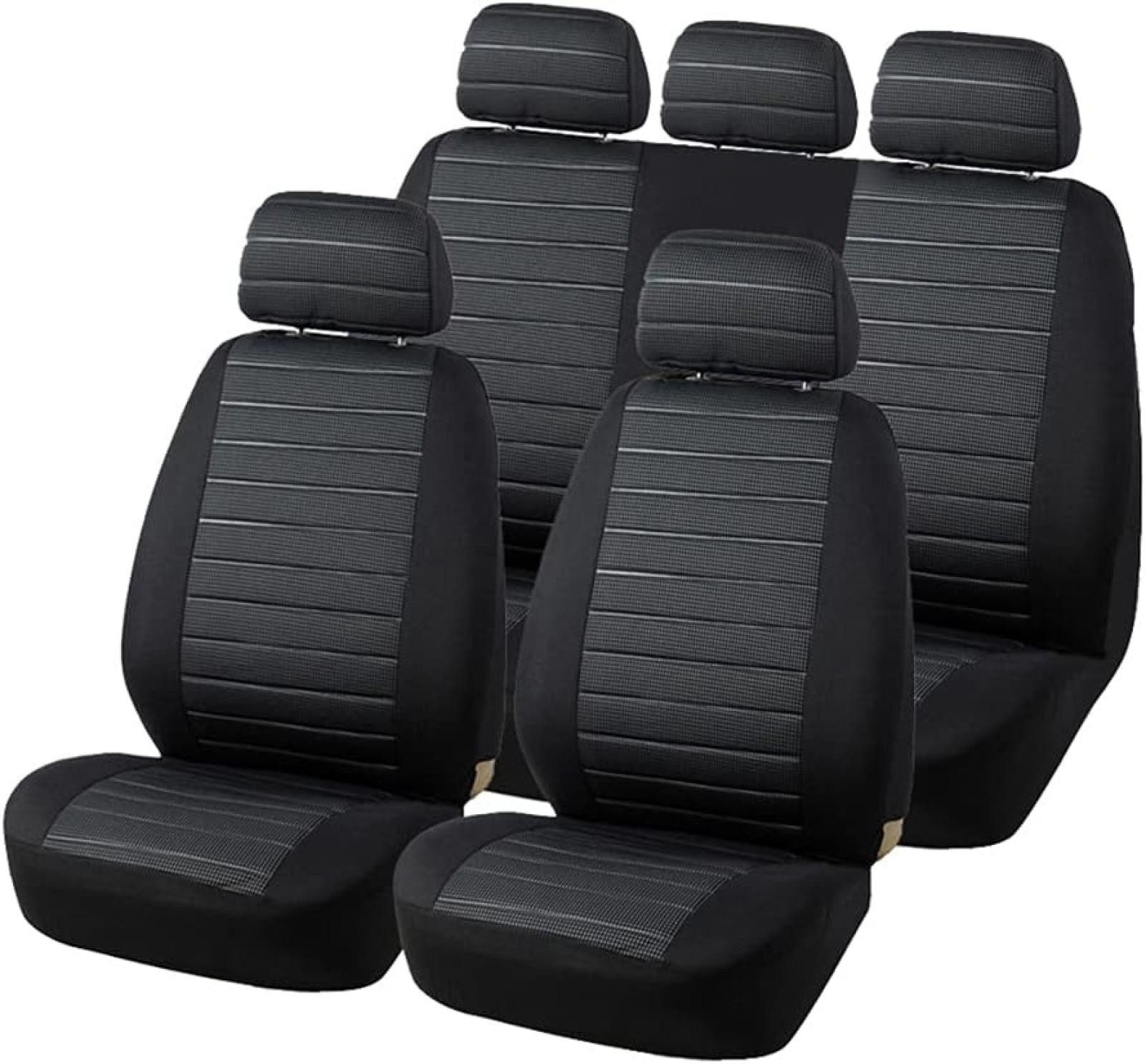 FELIXLEO Autositzbezug Universal Autositzbezug Set, Grau, Komplettes Set universeller Stoff, 1-tlg.