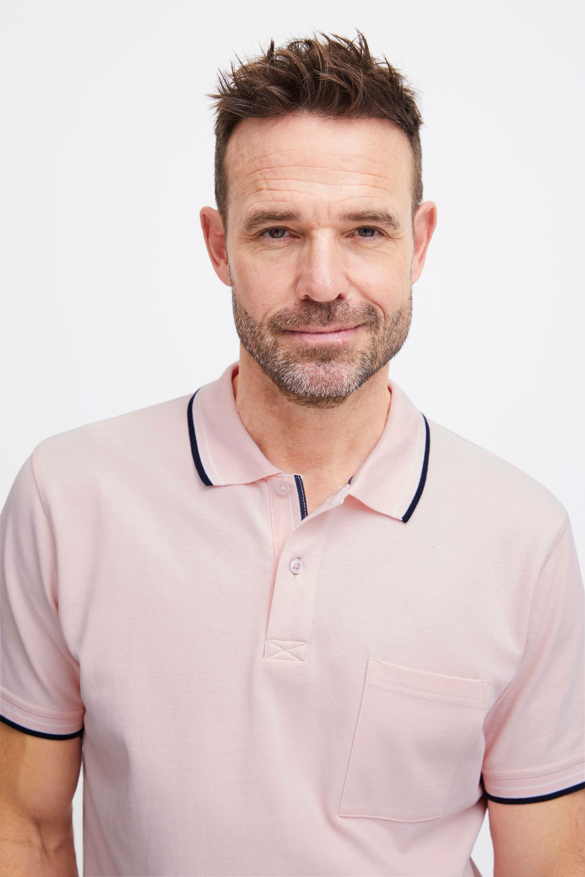 FQ1924 Poloshirt FQPeter Basic Poloshirt mit Brusttasche