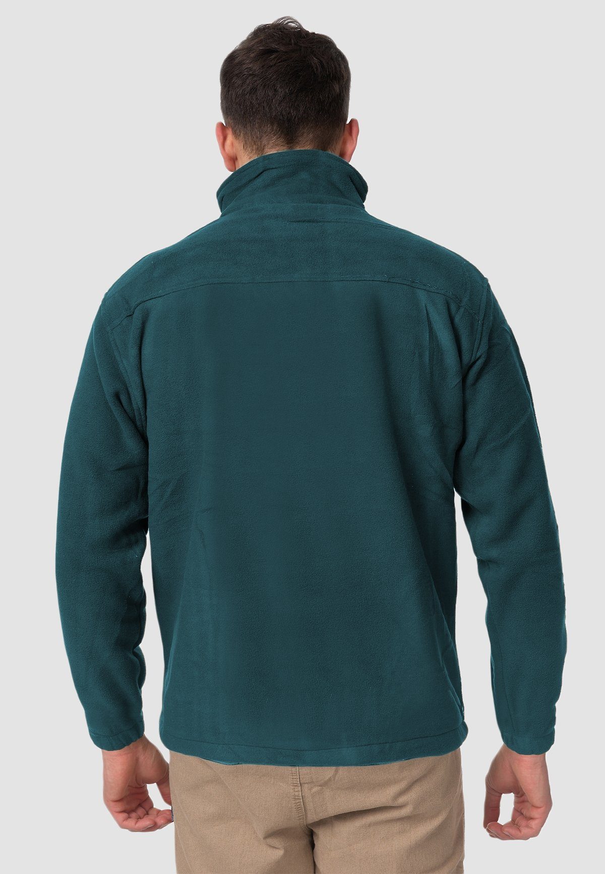 Petrol Zip Fleece Übergangsjacke Kapuze Sweatshirt ohne Jacke in Full Egomaxx 5169 Hoodie