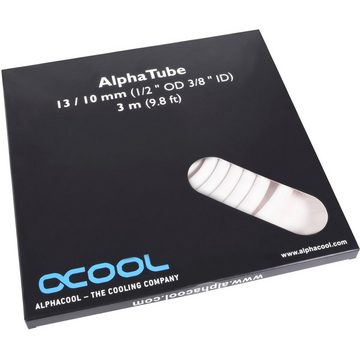 AlphaCool Wasserkühlung AlphaTube HF 13/10 (3/8"ID) - UV Weiß 3m