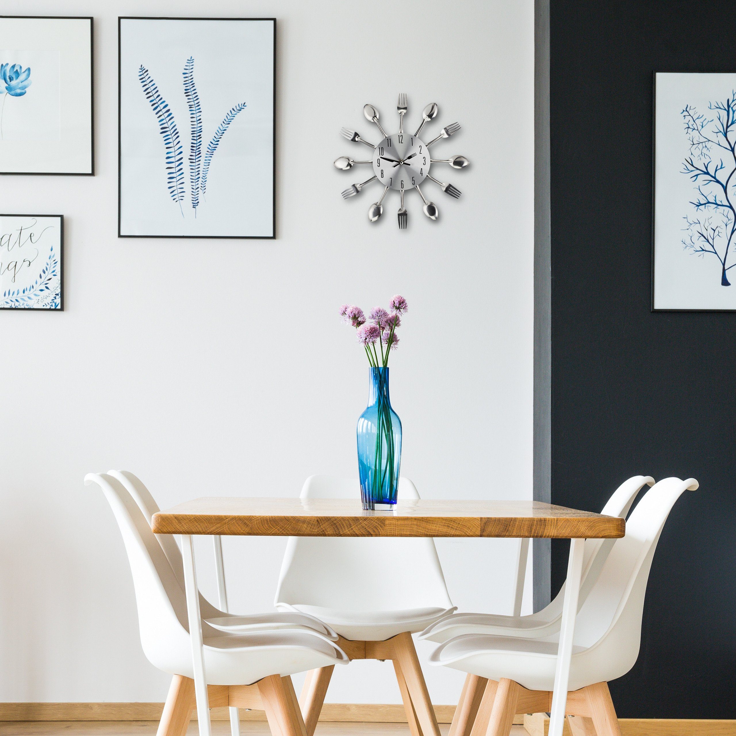relaxdays Wanduhr Besteck günstig online kaufen