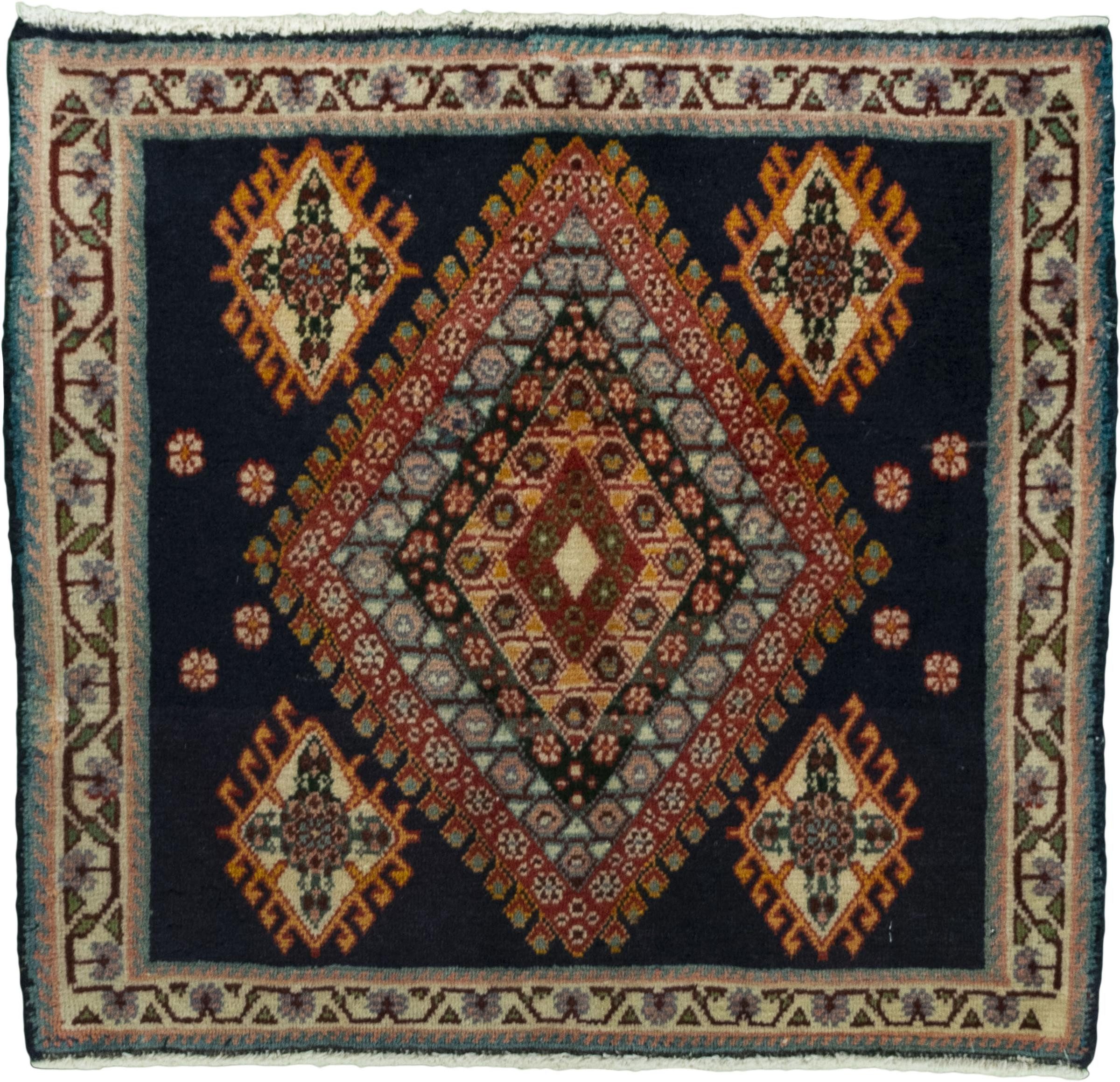 Nain Trading Orientteppich Shiraz 64x57 Handgeknüpfter Orientteppich / Perserteppich, rechteckig, Höhe: 10 mm