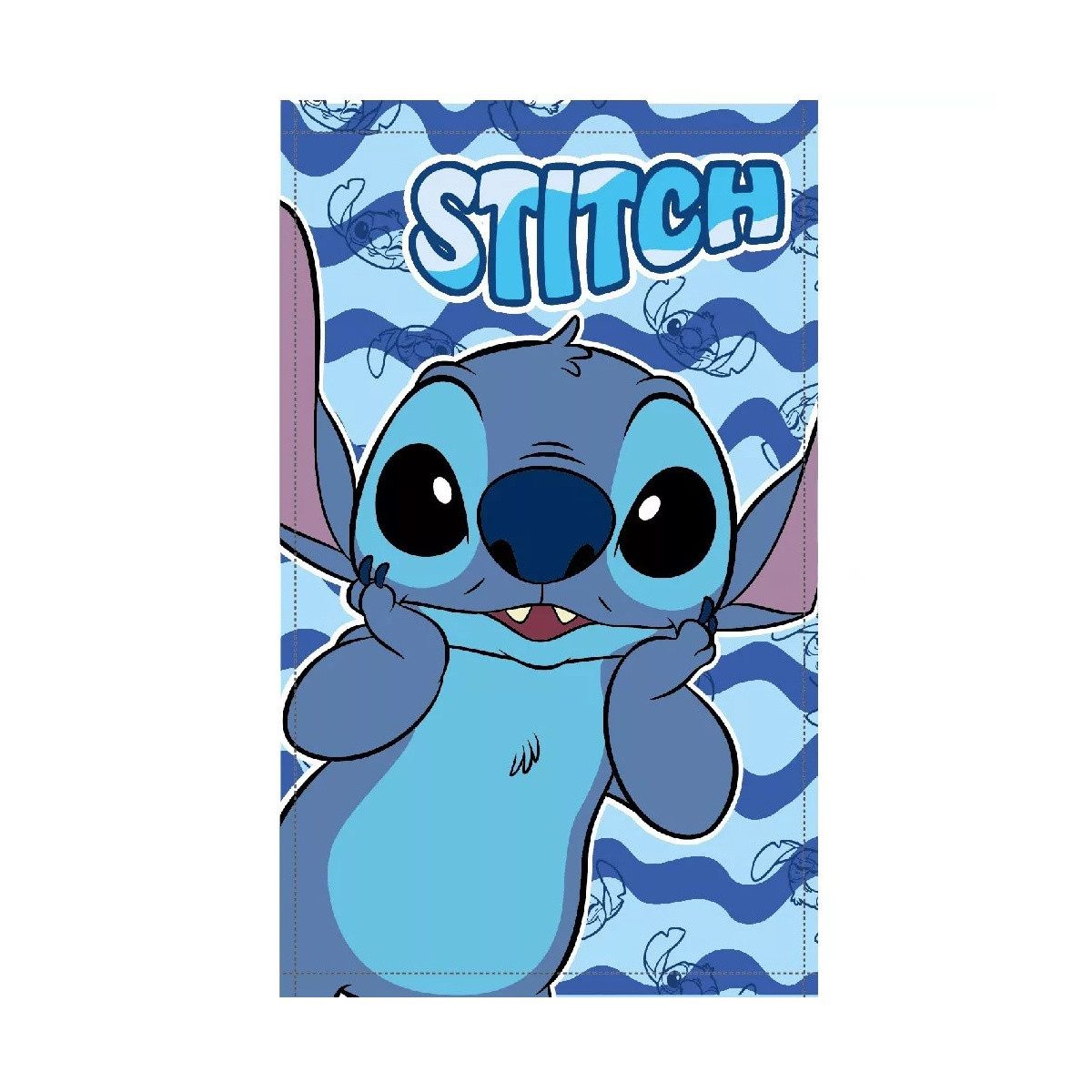 Disney Badetücher Disney Lilo und Stitch Ocean Waves Handtuch, Gesichtstuch, Baumwolle (1-St)