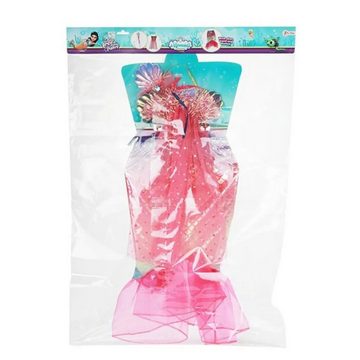 Toi-Toys Kostüm Mermaids Verkleidungsset Meerjungfrau, Kleid, Diadem & Zauberstab