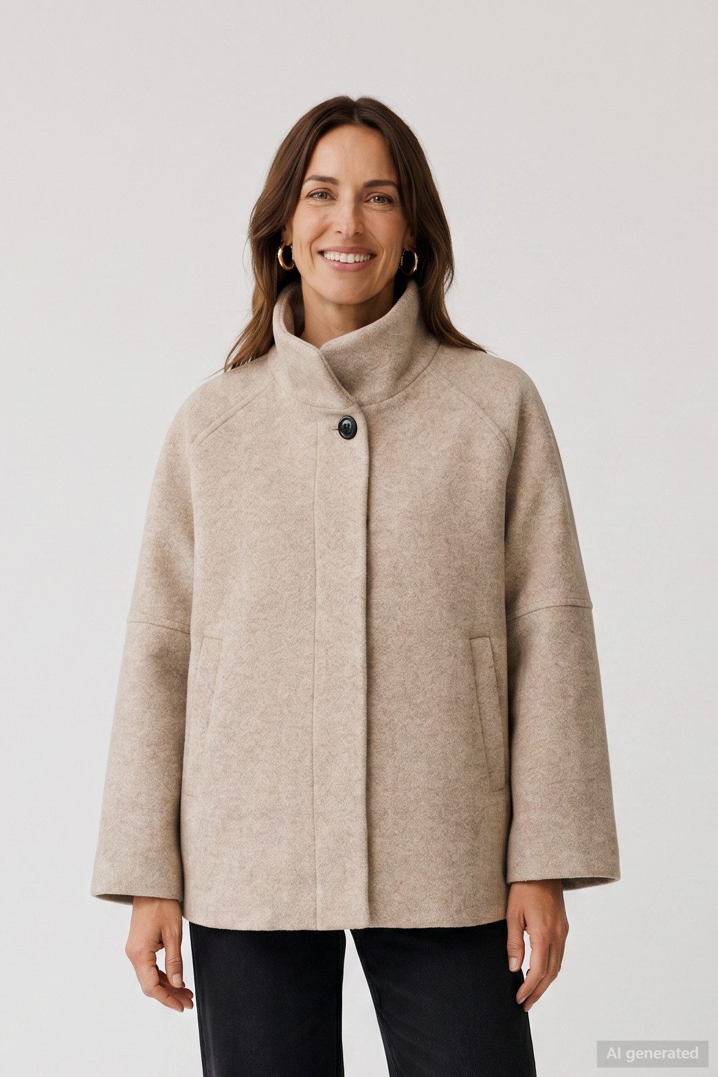 Barbara Lebek Wolljacke warme Jacke in modernem Stil