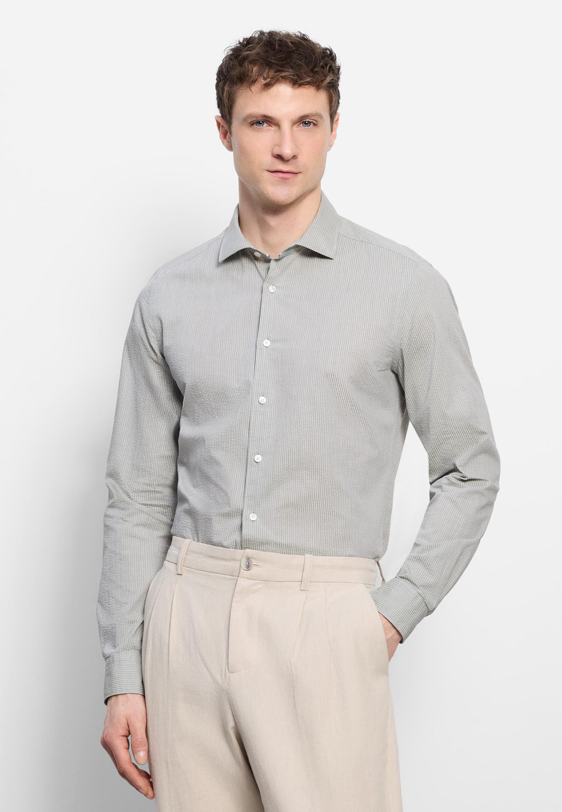 Businesshemd OLYMP Level Five garment washed, body fit, Kent