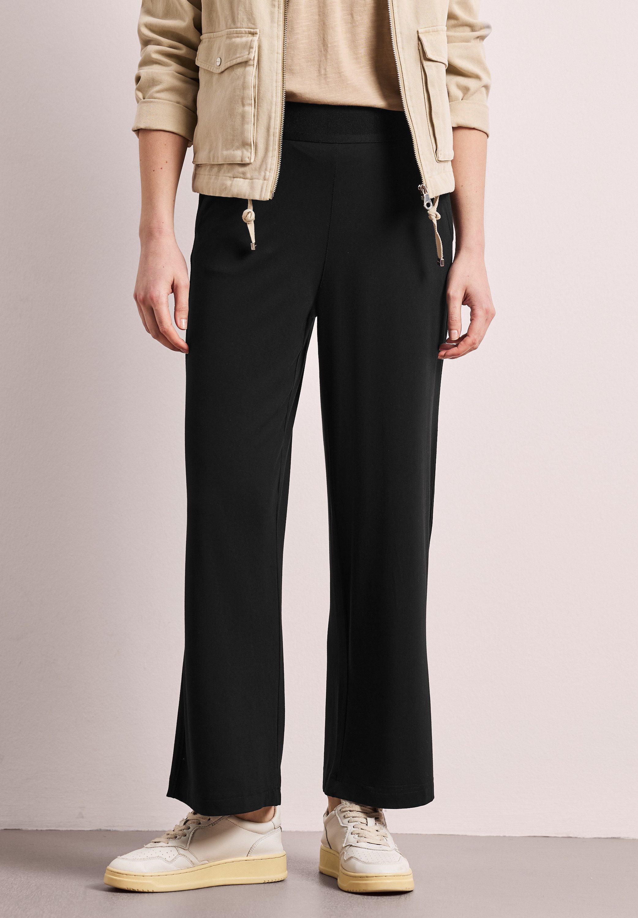 STREET ONE Stoffhose High Waist