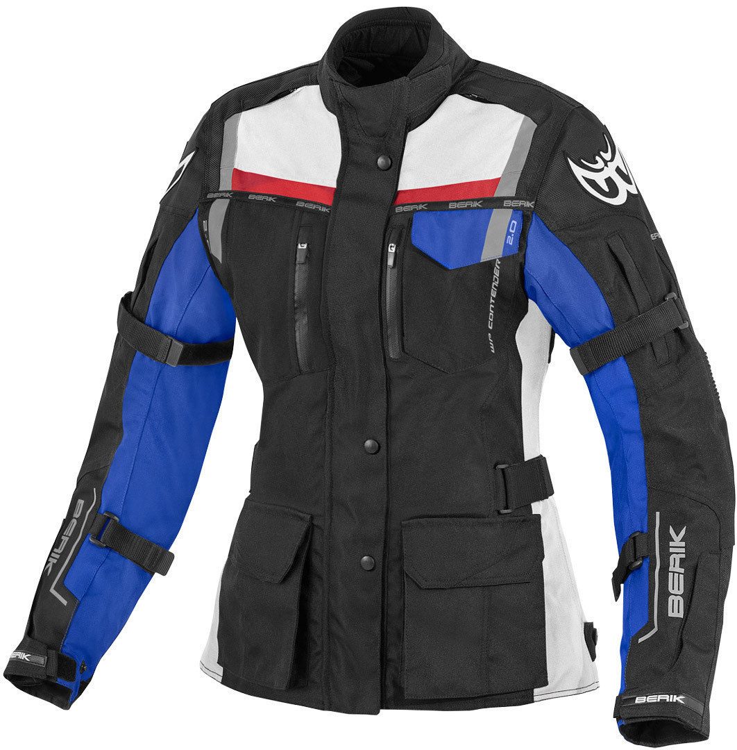 Berik Motorradjacke Torino wasserdichte Damen Motorrad Textiljacke Verbindungsreißverschluss,Ellenbogenprotektoren enthalten,herausn