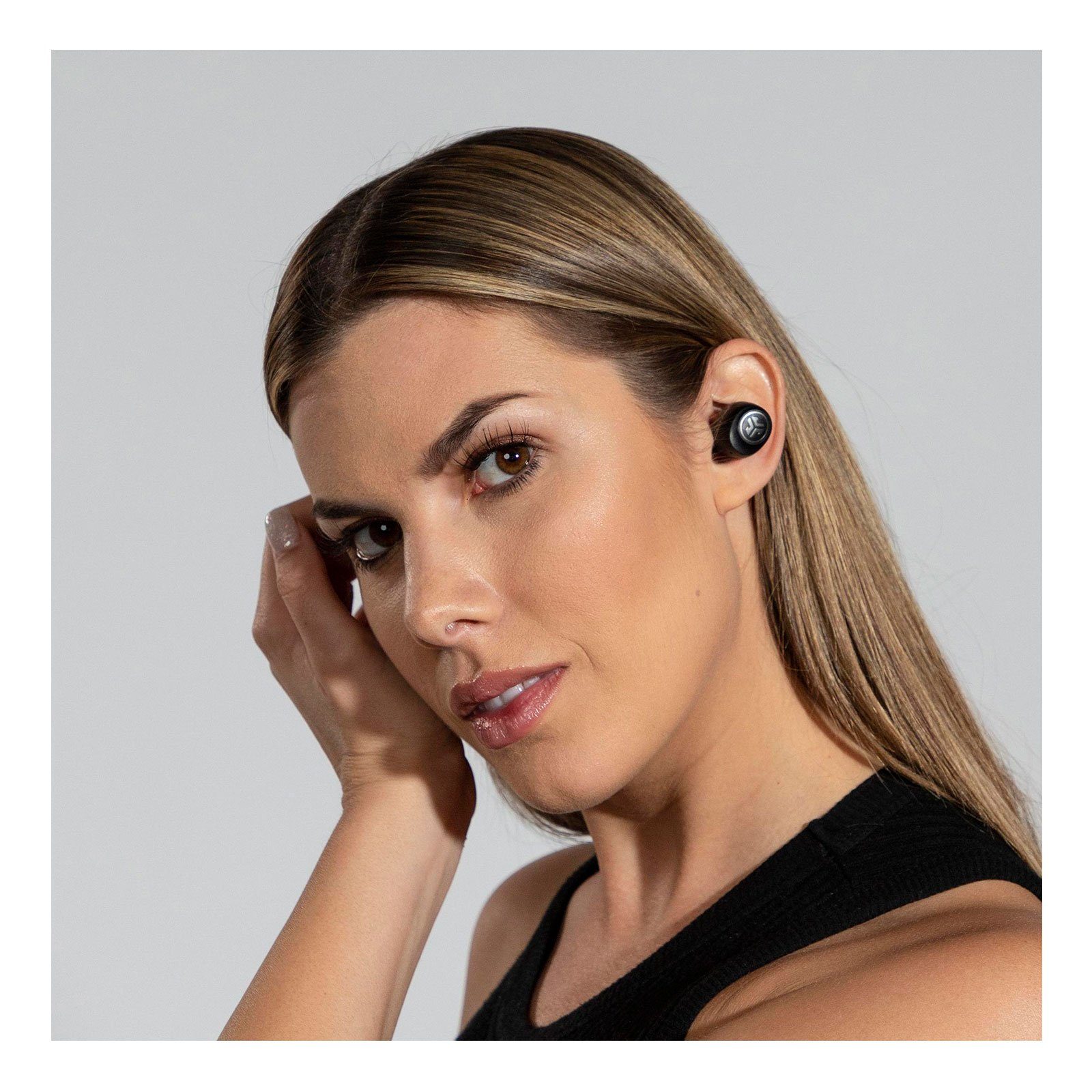 (Tonübertragung) Jlab Earbuds GO In Wireless True Ear Over-Ear-Kopfhörer Air kabellose Schwarz Kopfhörer