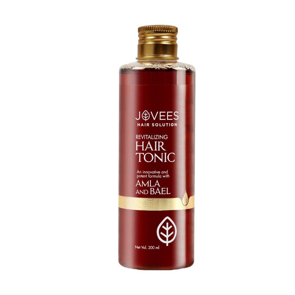 Jovees Haartonikum Herbal Revitalisierendes Amla & Bael Haartonikum, Für alle Haartypen, Sorgt für langes, kräftiges und dickes Haar, 1-tlg., Glänzendes und gesundes Haar, Reduziert Juckreiz, Stärkt die Haarfollikel