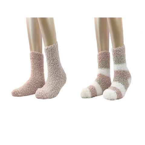 COOL7 Kuschelsocken Damen Kuschelsocken Cosy One size (2er Pack, 2 Paar) weiche Damen Kuschelsocken, dichtes Maschenbild