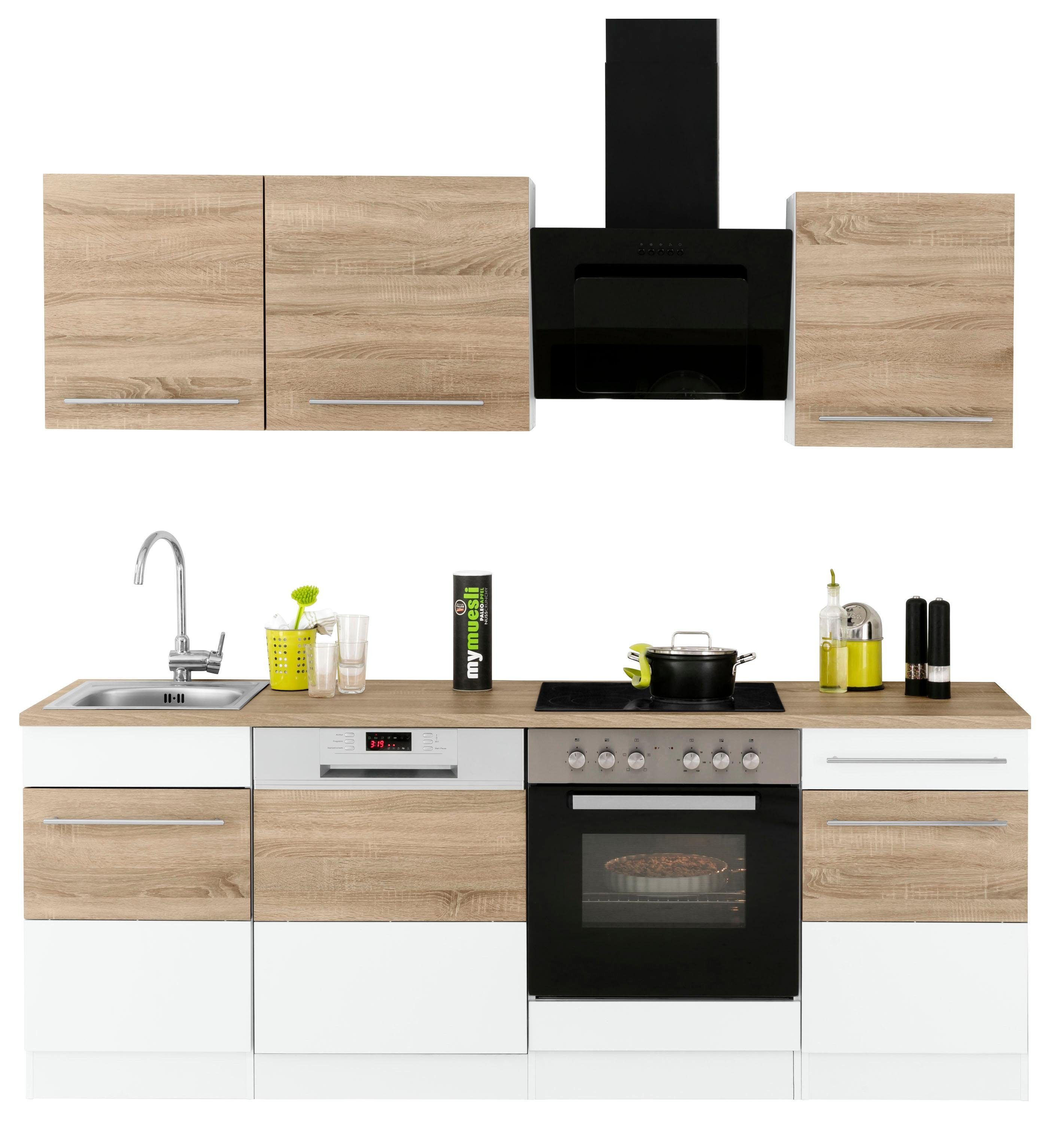 KOCHSTATION Küchenzeile KS-Trient, Breite 220 cm, wahlweise mit E-Geräten, günstig online kaufen