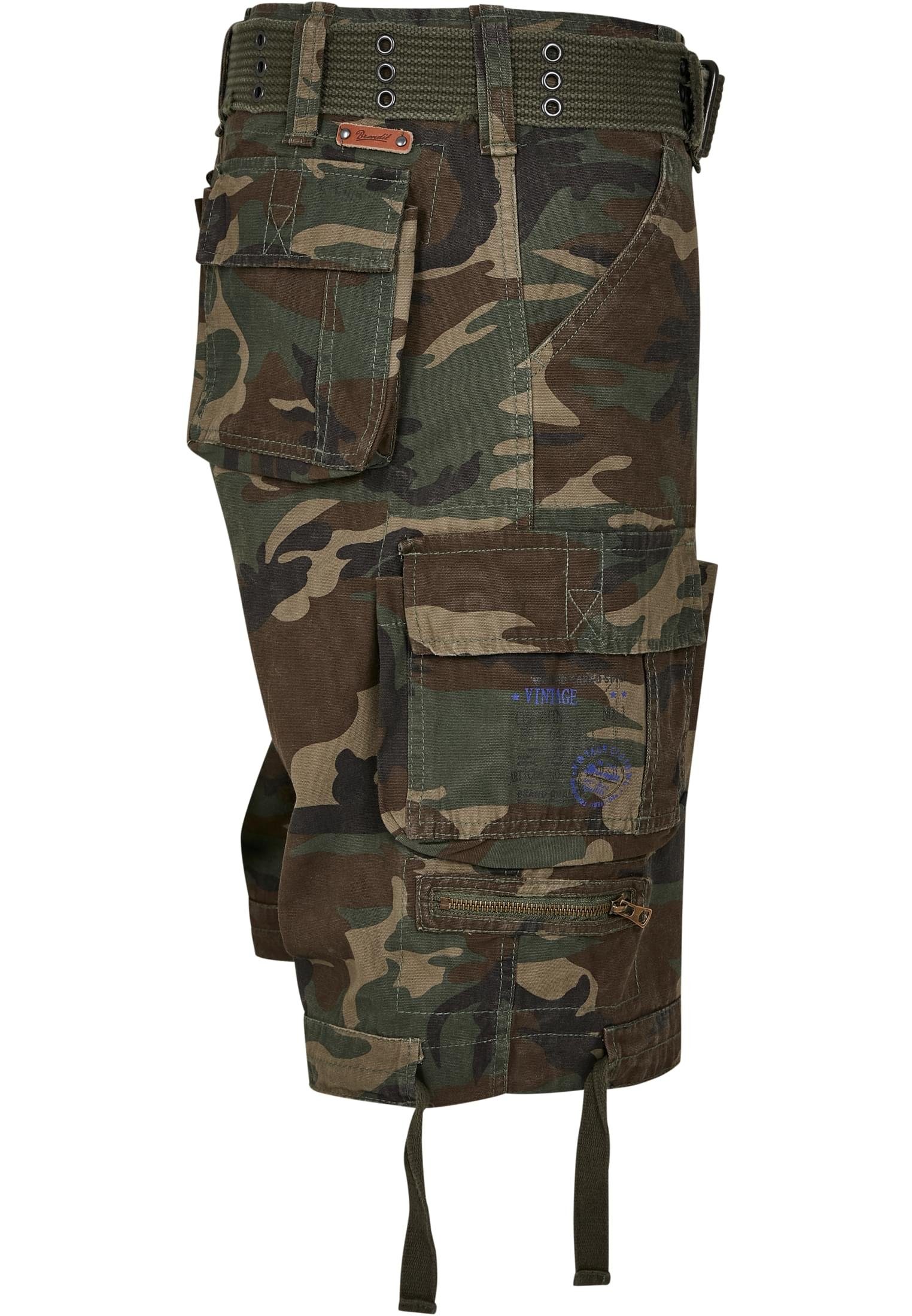 Savage Brandit Cargo Herren Shorts Vintage (1-tlg) Stoffhose olive camouflage