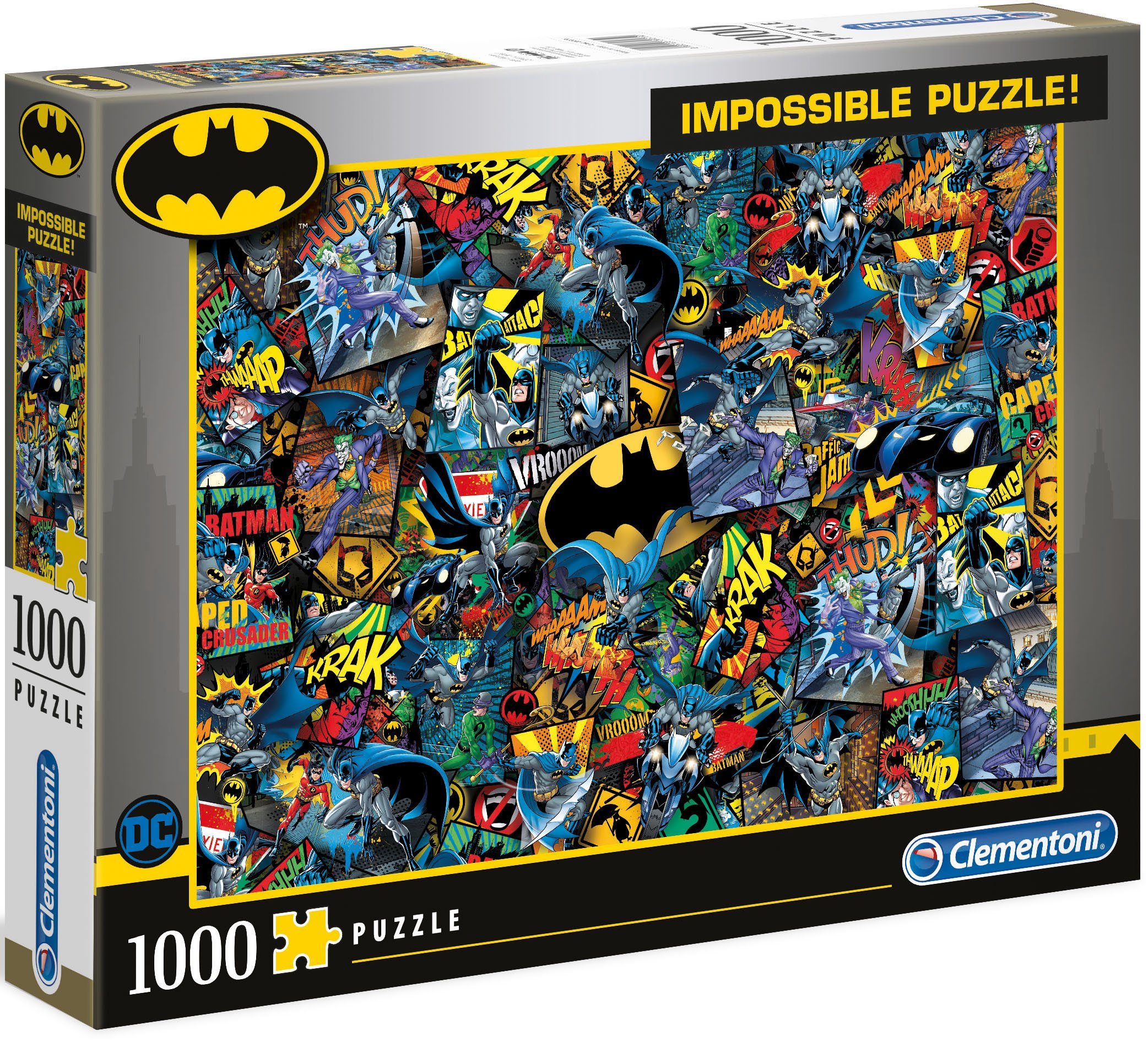 Clementoni® Puzzle Impossible Collection, Batman, 1000 Puzzleteile