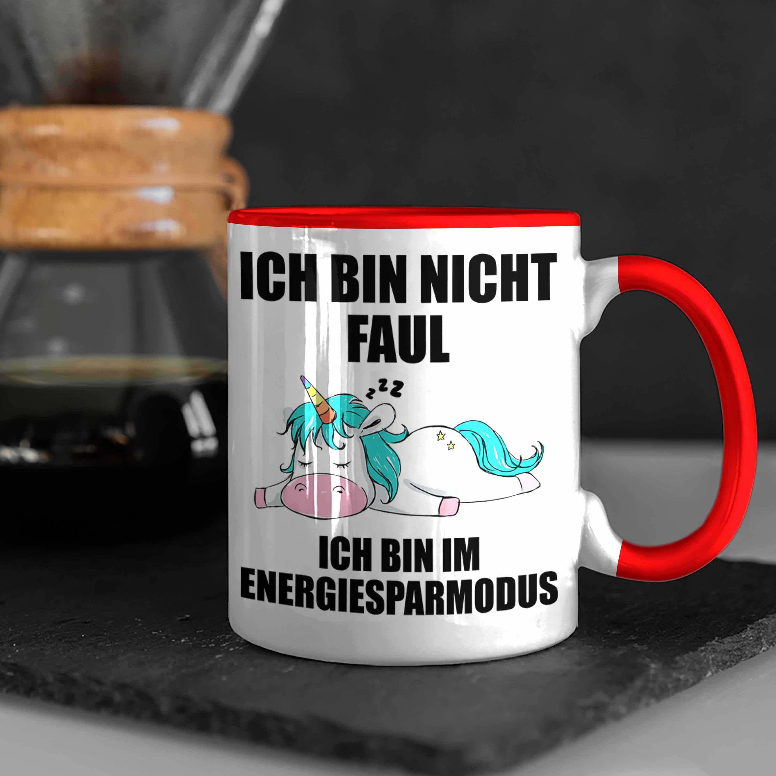 Arbeitskollege Trendation Sprüchen Geschenk Kollegin - Faule Rot Lustige Tasse mit Tasse Trendation