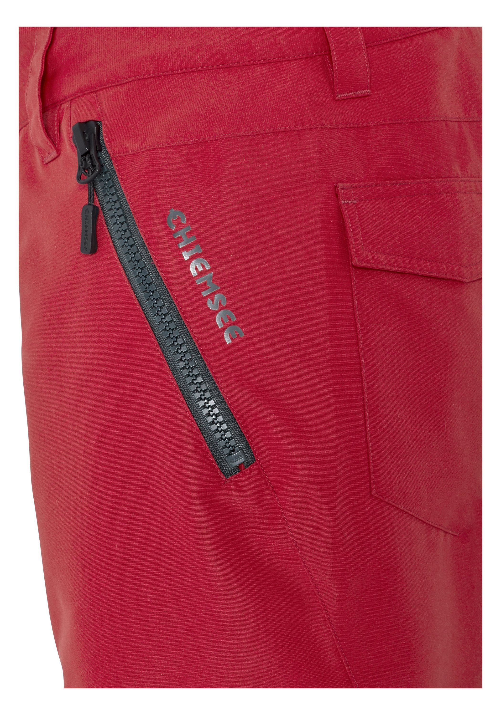 1 Schneefang rot dunkel Skihose Chiemsee Sporthose mit