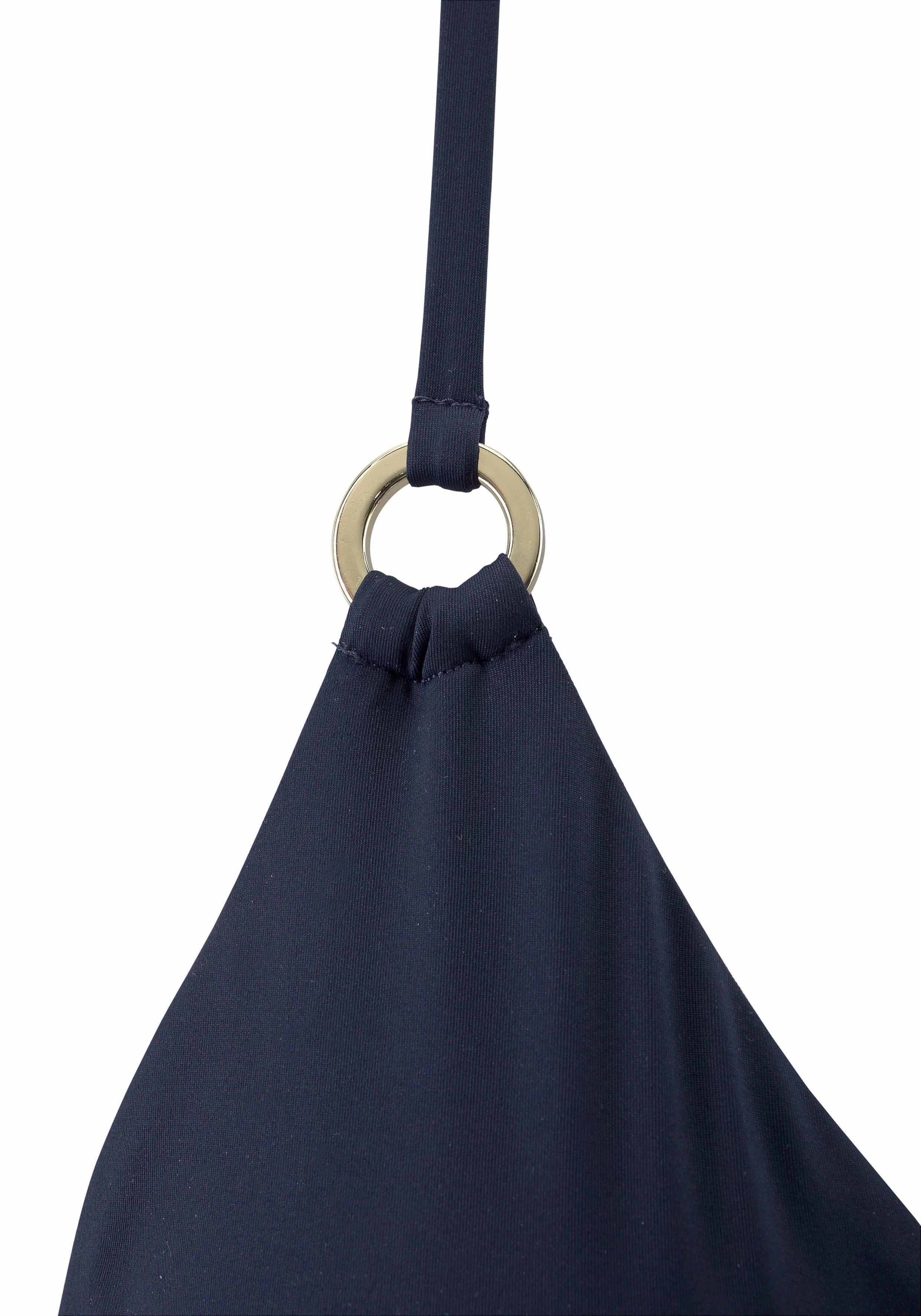 LASCANA Triangel-Bikini-Top Italy, mit Zierringen