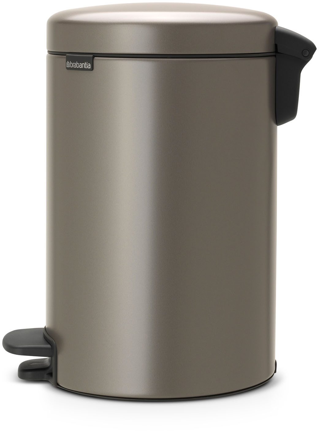 Brabantia Mülleimer NewIcon Treteimer, 12L, sanft schließender Deckel, mit leichter Pedalbedienung