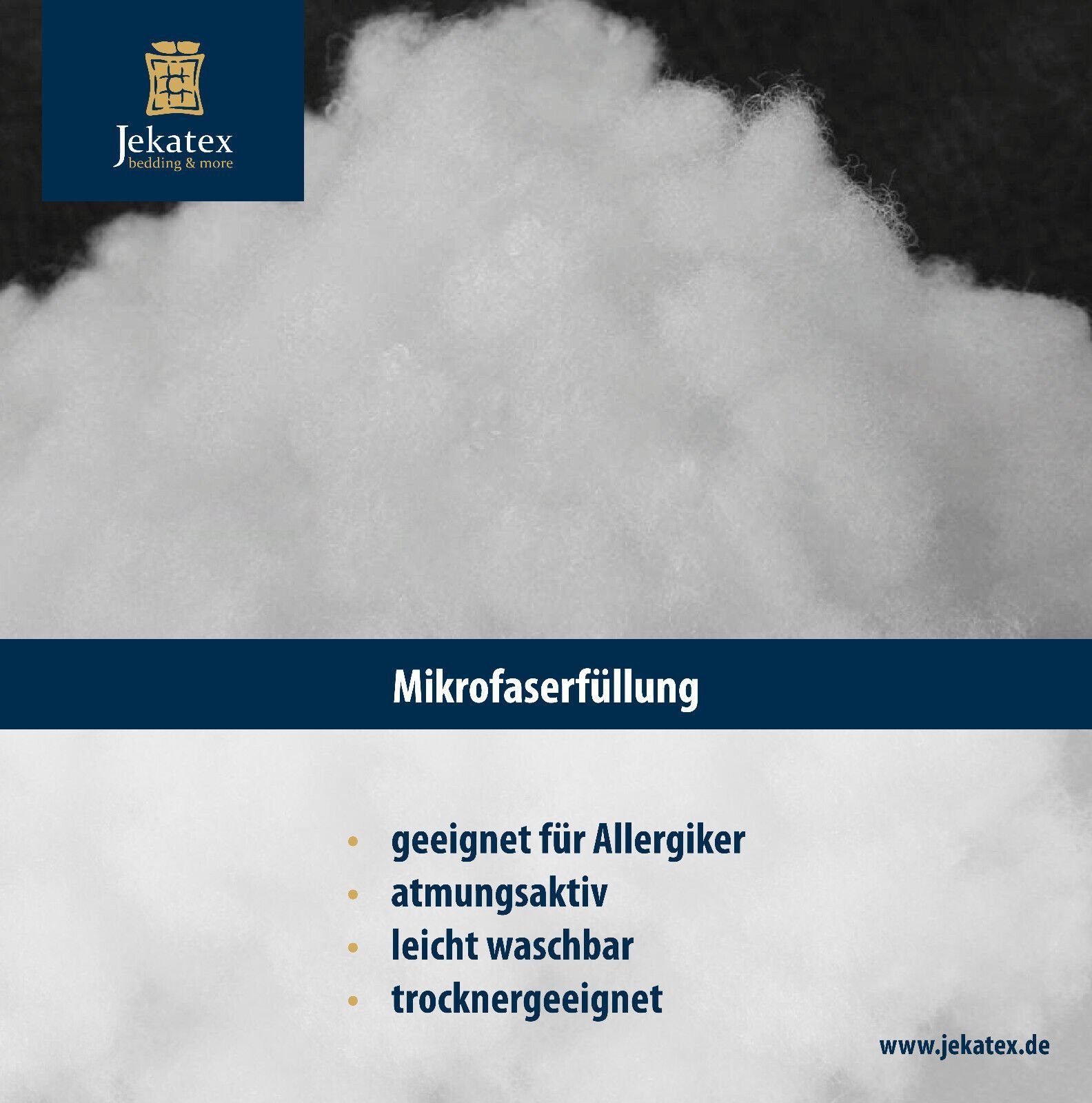 Jekatex Microfaserbettdecke + Kopfkissen Schlafkomfort fürs ganze Jahr!, 2-tlg oder 4-tlg, Bettenset 135x200/155x220+80x80/40x80cm