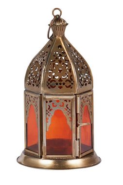 Marrakesch Orient & Mediterran Interior Windlicht 4er SET Orientalisches Windlicht Basem bunt, orientalische Laterne (4 St), Handarbeit