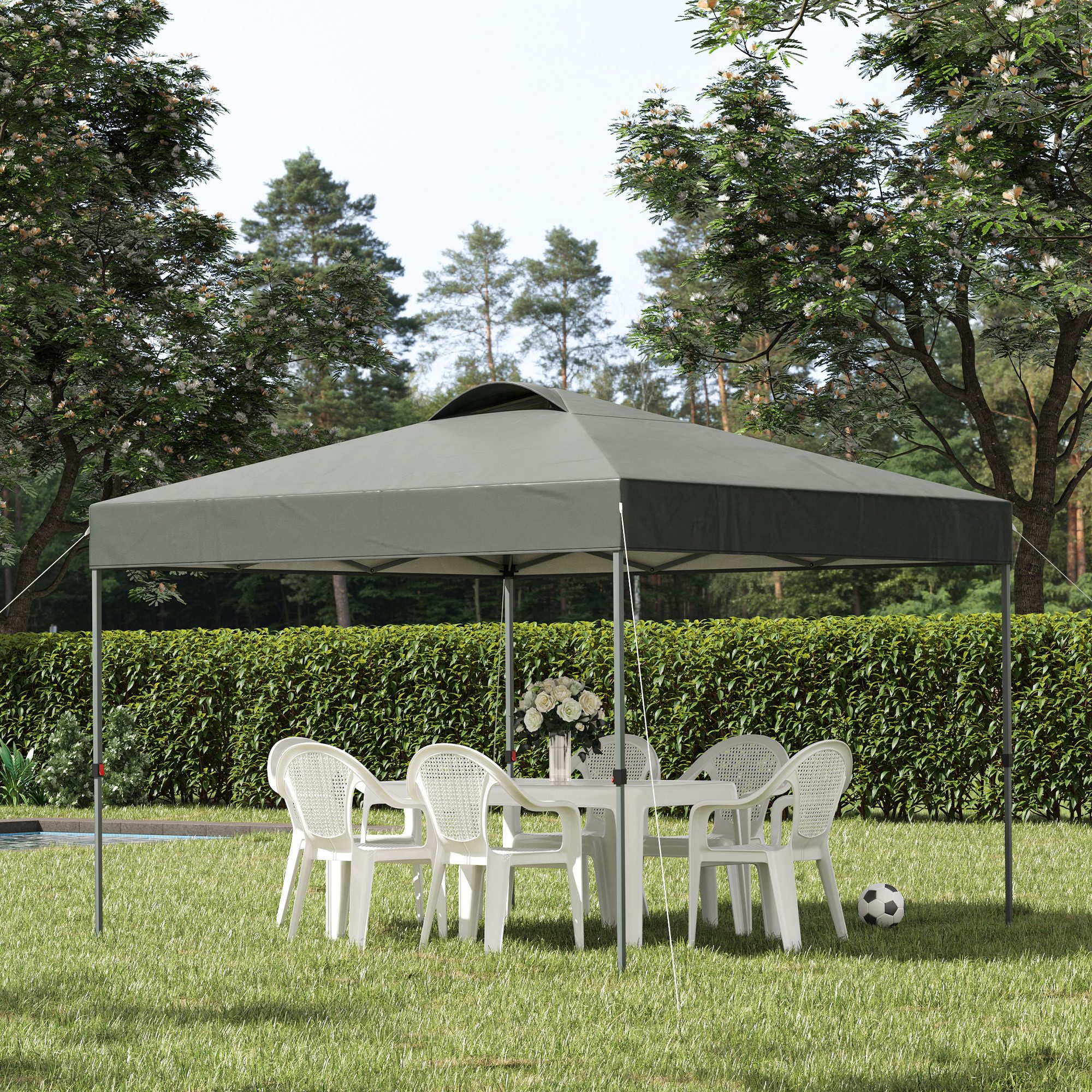 Outsunny Faltpavillon 3x3m, wasserabweisend stabil winterfest, günstig online kaufen