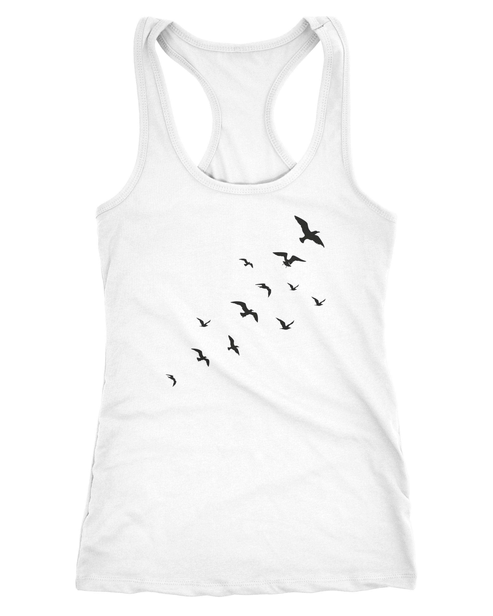 Neverless Tanktop Damen Tank Top Vögel günstig online kaufen
