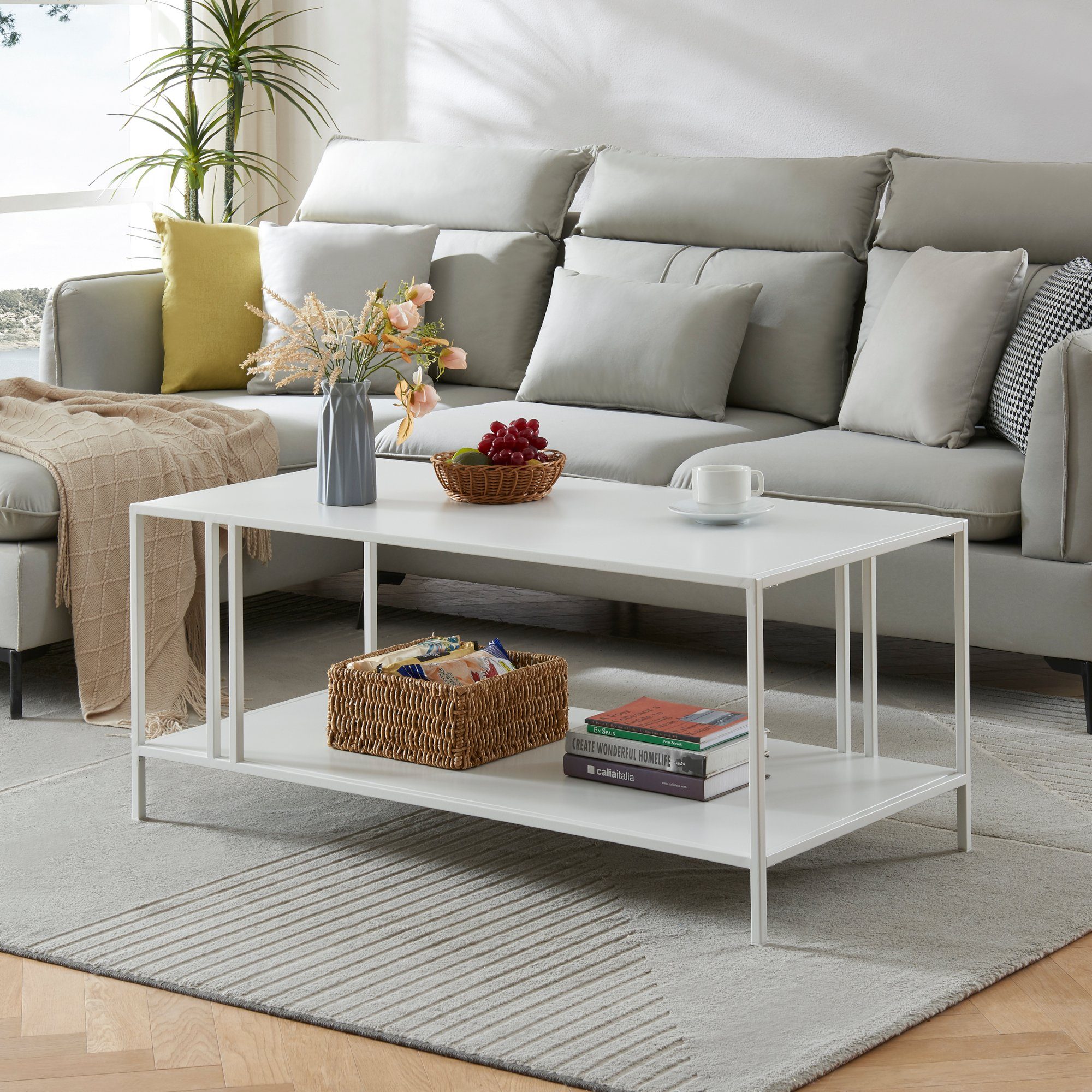 en.casa Couchtisch, Wohnzimmertisch »Kumlinge« Metall 110 günstig online kaufen