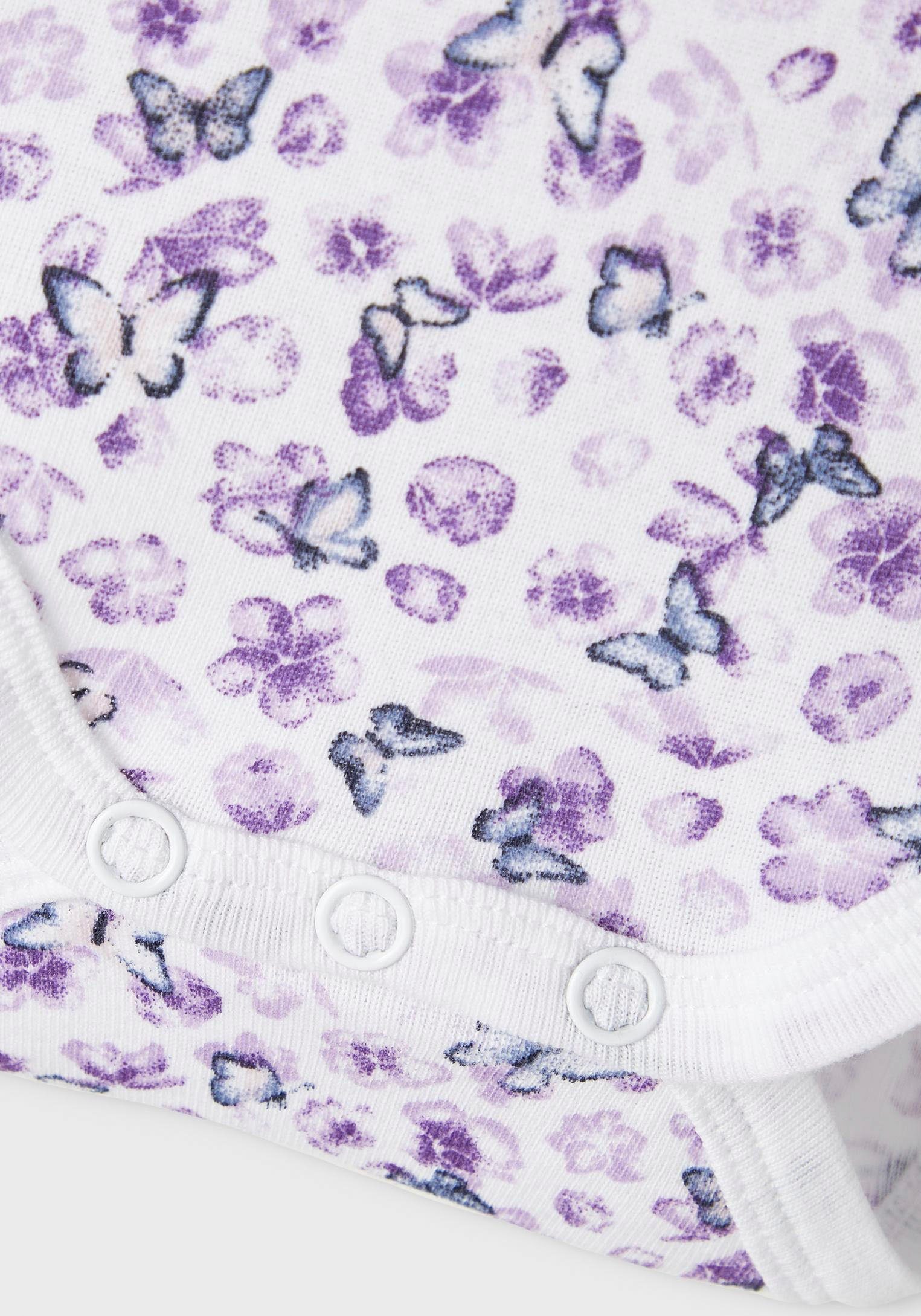 Name (Packung, NOOS LS FLOWER Langarmbody NBFBODY 3P It 3-tlg) PURPLE