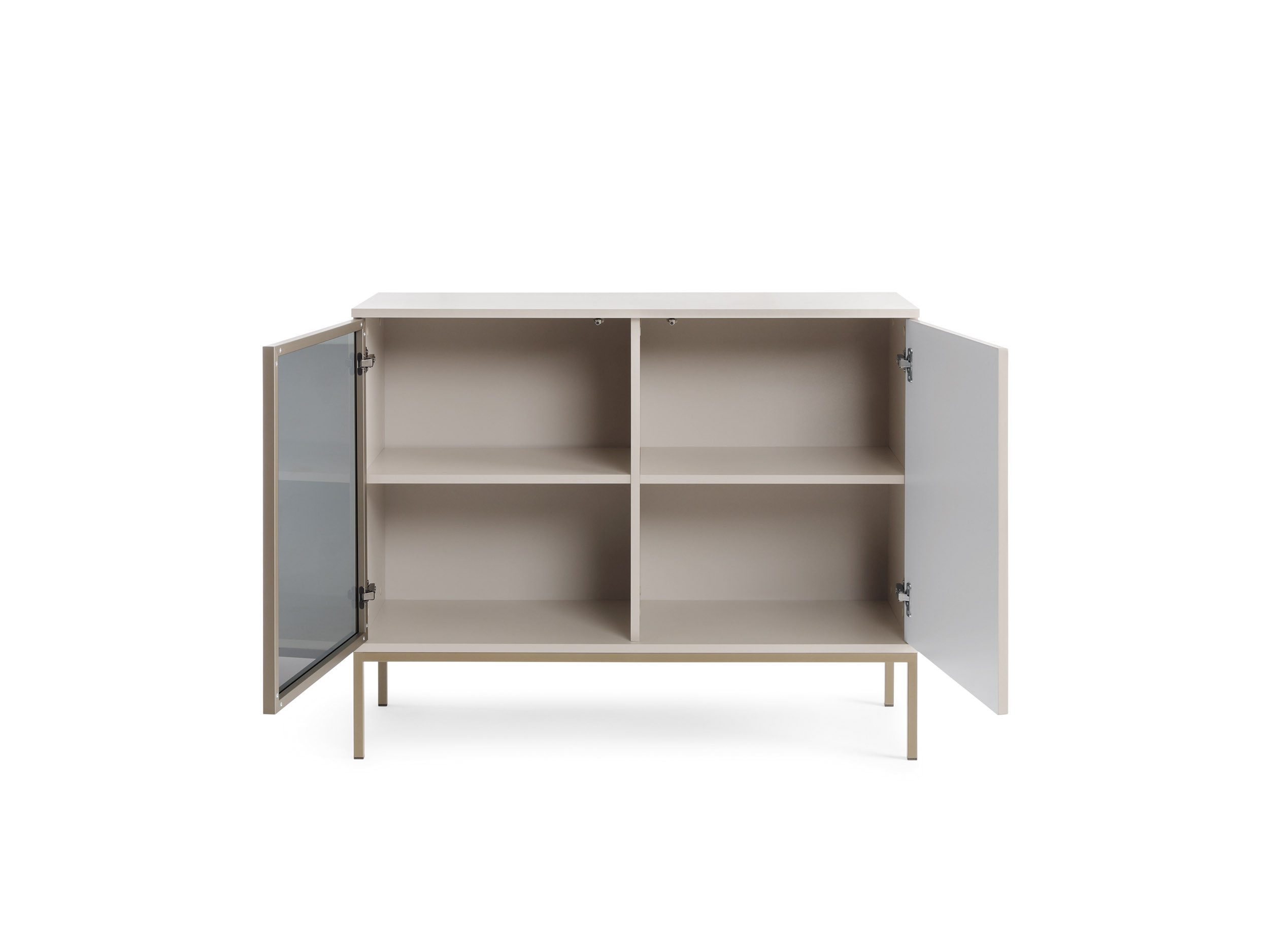 MOEBLO Kommode Sentino S104 (Eiche wotan Sideboard Wohnzimmer Kommode Schlafzimmer Komodenschrank Highboard, Kommode mit gefräster Front), (HxBxT):83x104x39cm
